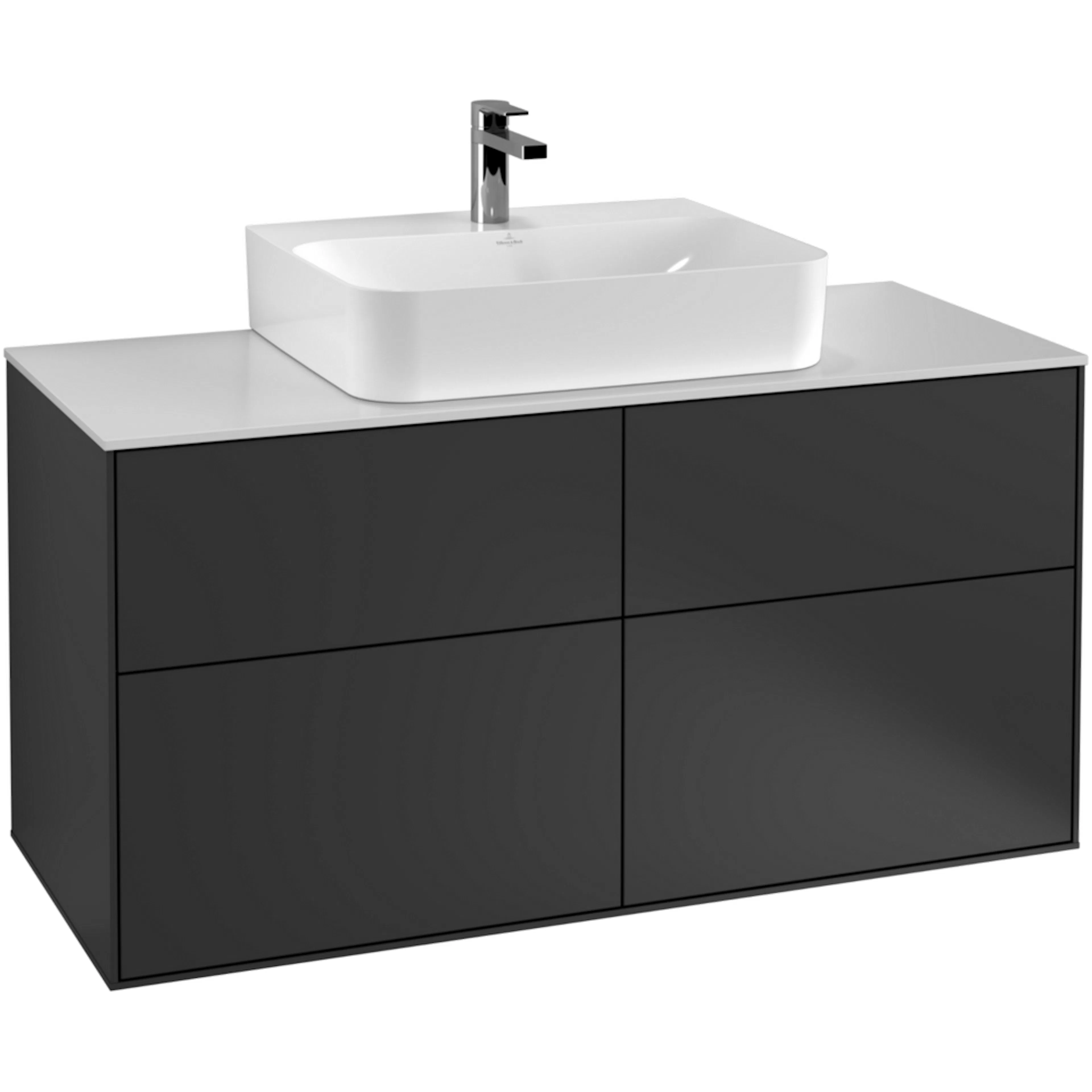 Tvättställsskåp Villeroy & Boch Finion med 4 Lådor och Bänkskiva för Centrerat Tvättställ