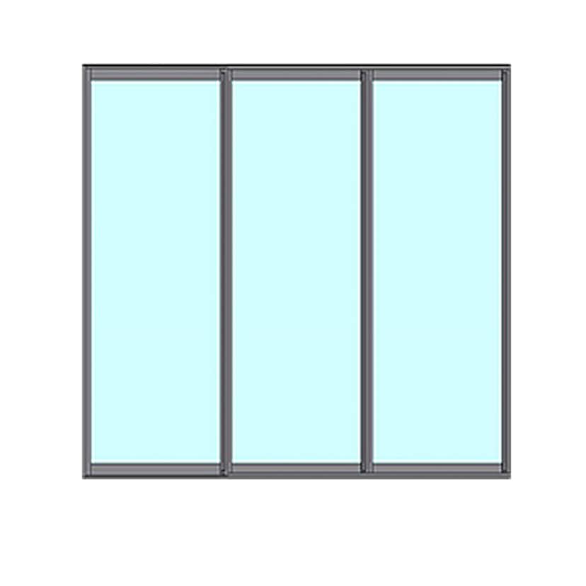 Fast Väggparti Novoroom Ultra 3-Delat