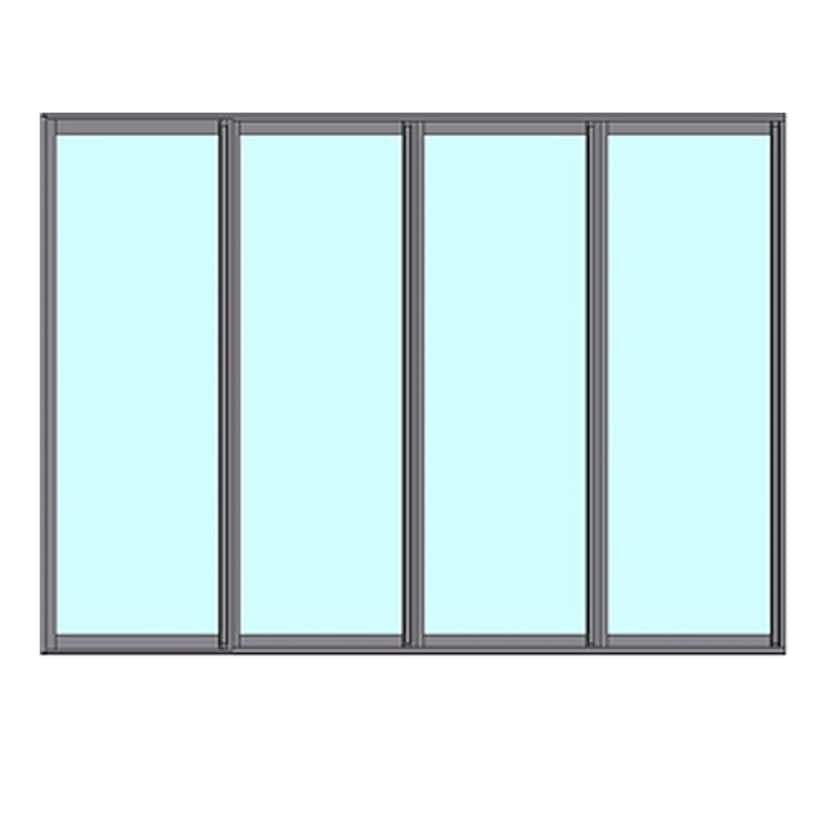 Fast Väggparti Novoroom Ultra+ 4-Delat