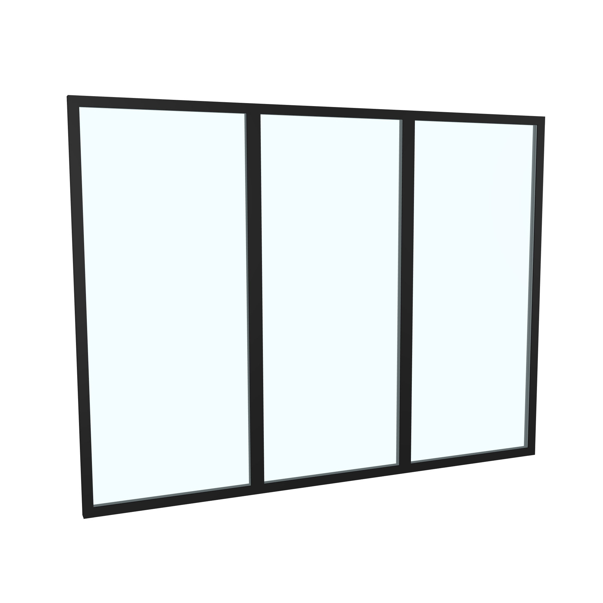 Fast Väggparti Landskap Robust Vår och höst 3-del B2622 x H1904 mm - Svart