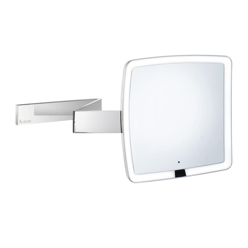 Smedbo Sminkspegel Outline FK492EP OUTLINE - Sminkspegel, polerad krom, väggmontering, LED-bely