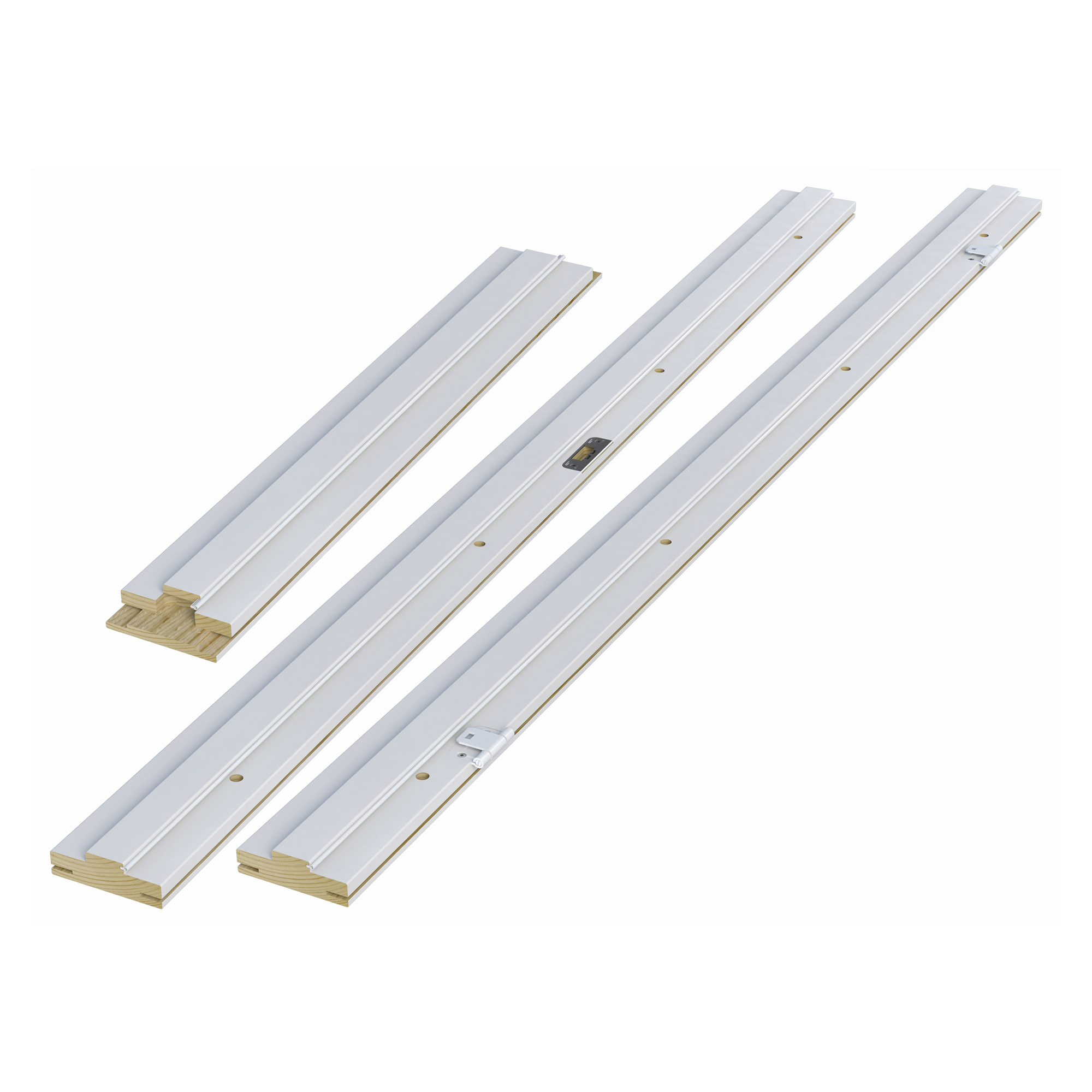 Halvparinnerdörrskarm Swedoor +Flexkarm BxH: 130x200 cm, Vit, S-0502-Y, Utan tröskel, Karmdjup: 128 mm