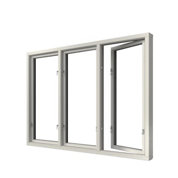 Sidohängt Fönster Elitfönster Elit Retro 3-Glas Aluminium 3-Luft
