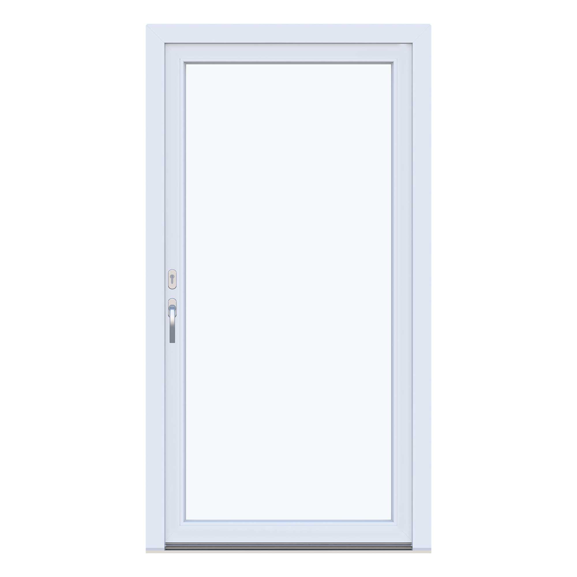 Fönsterdörr Nordiska Fönster Fjäll Utåtgående Enkeldörr 2-Glas PVC BxH: 90x210 cm