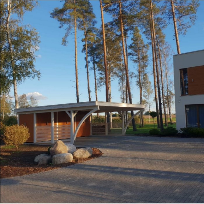 Förråd Palmako 10 m2 tillbehör till Carport Karl