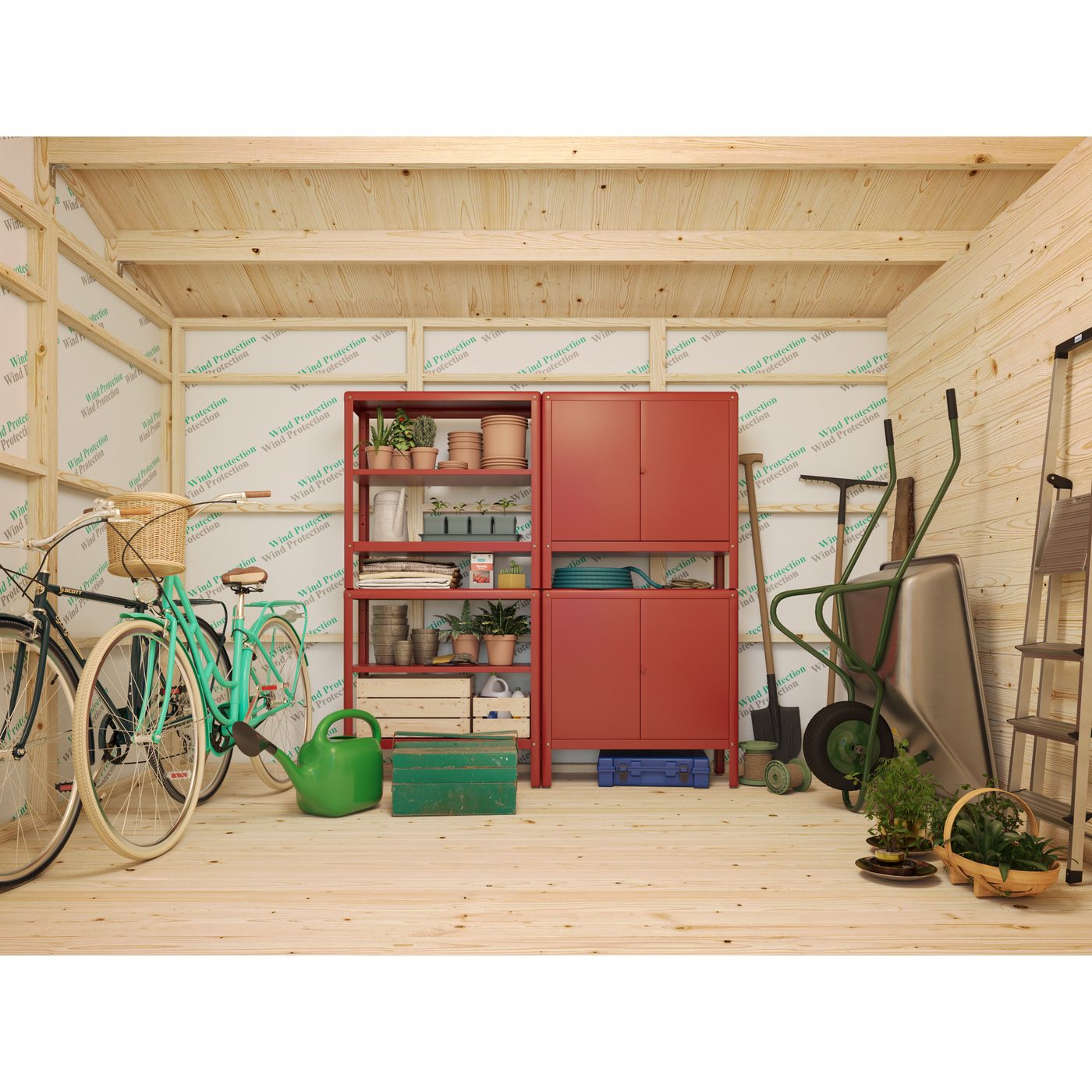 Förråd Palmako Olaf 13,5 m² Redskapsbod i Trä med Sadeltak