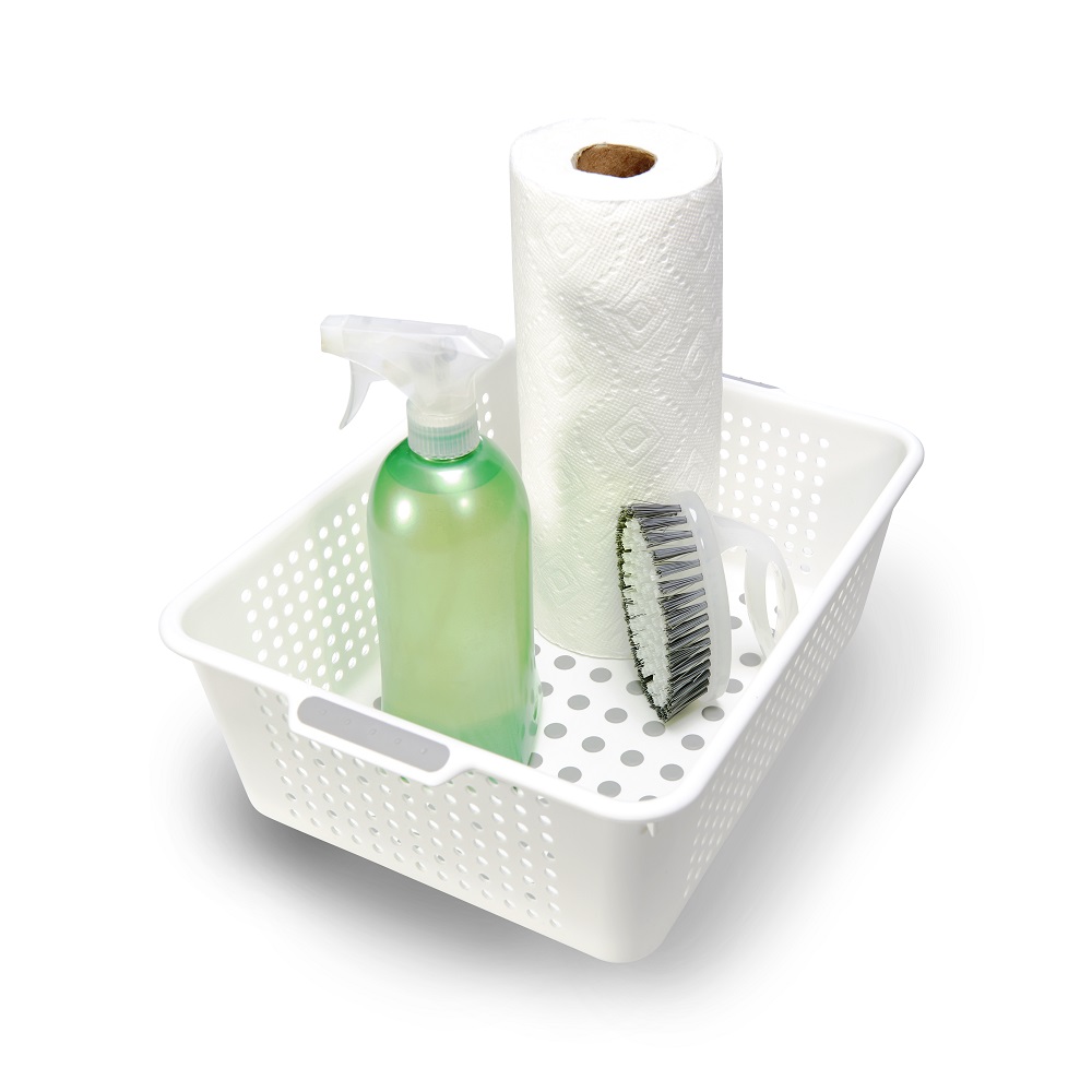 Förvaringskorg Madesmart Mellanstor Vit