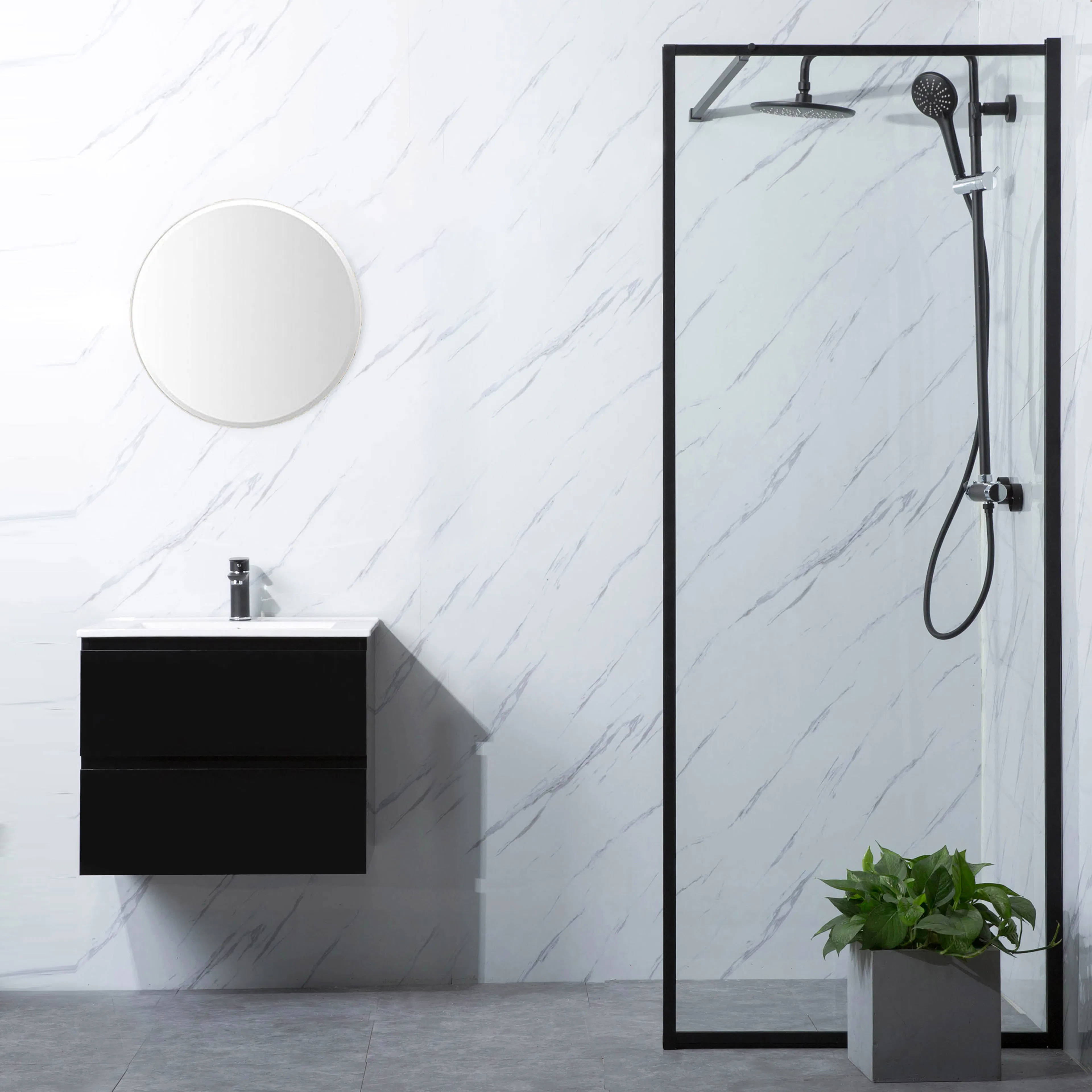 Duschvägg Bathlife Profil Rak