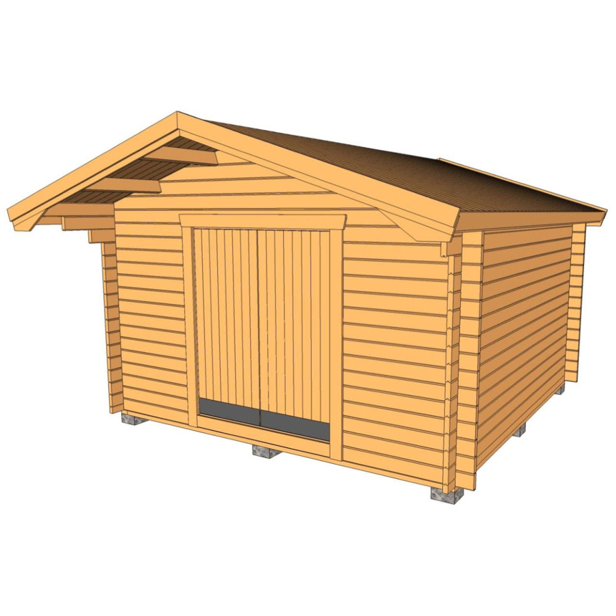 Friggebod Baseco Svergo förråd 15 m2