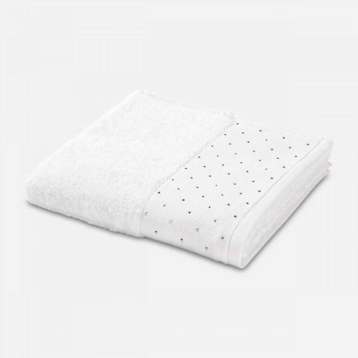 Frottéhandduk Möve Swarovski LxB: 50x30 Vit