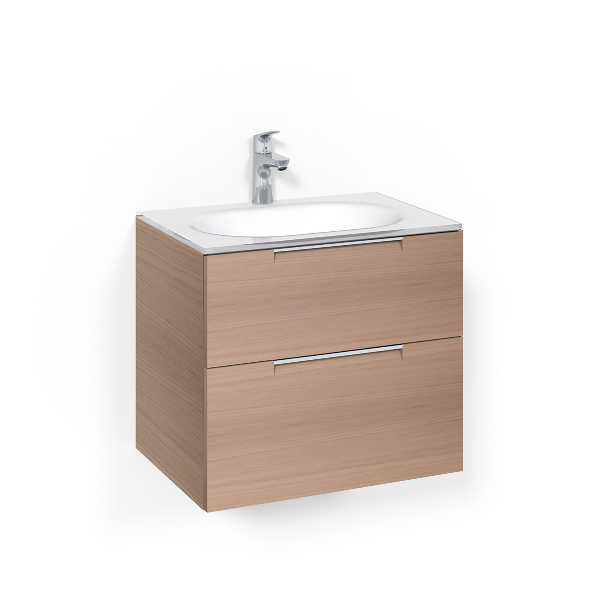 Tvättställsskåp Macro Design Crown Grip Med Glastvättställ