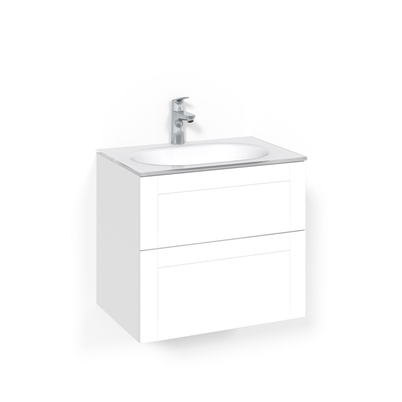 Tvättställsskåp Macro Design Crown Frame Med Glastvättställ