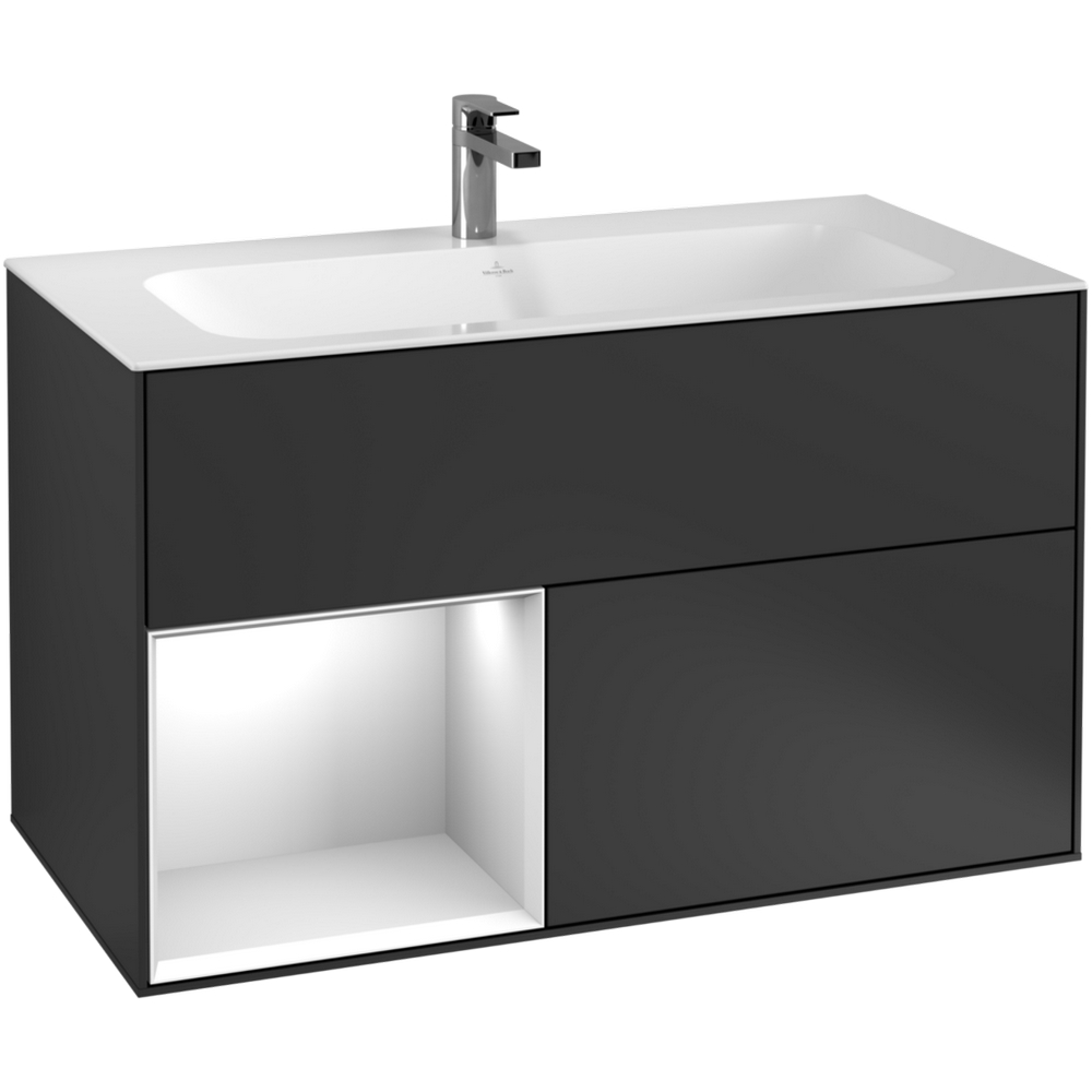 Tvättställsskåp Villeroy & Boch Finion med 2 Lådor och Hylla för Inbyggt Tvättställ