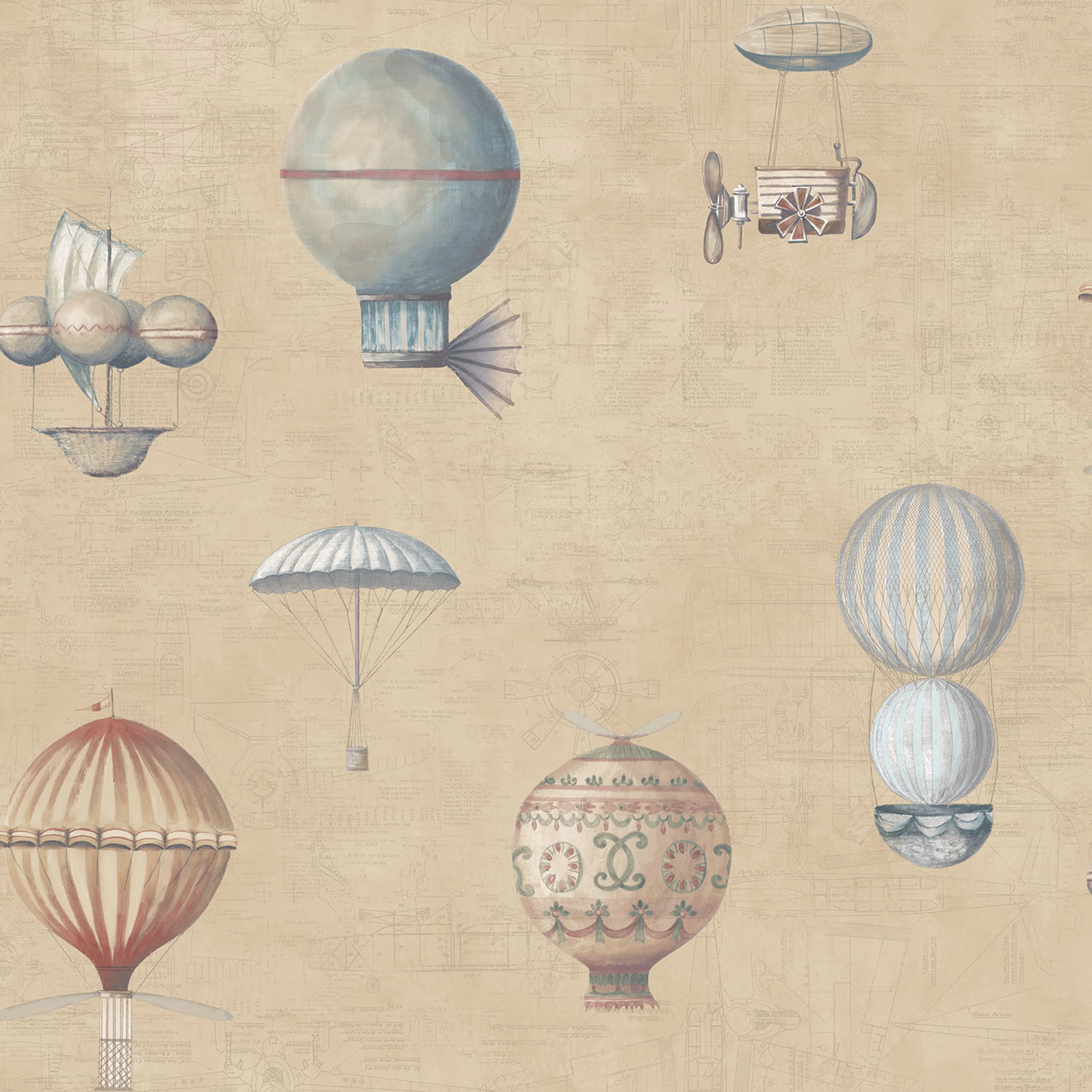 Tapet Galerie Wallcoverings Air Ships G56203