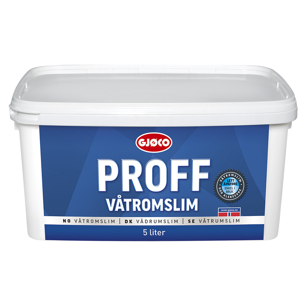 Våtrumslim Gjøco Proff Volym: 5 liter