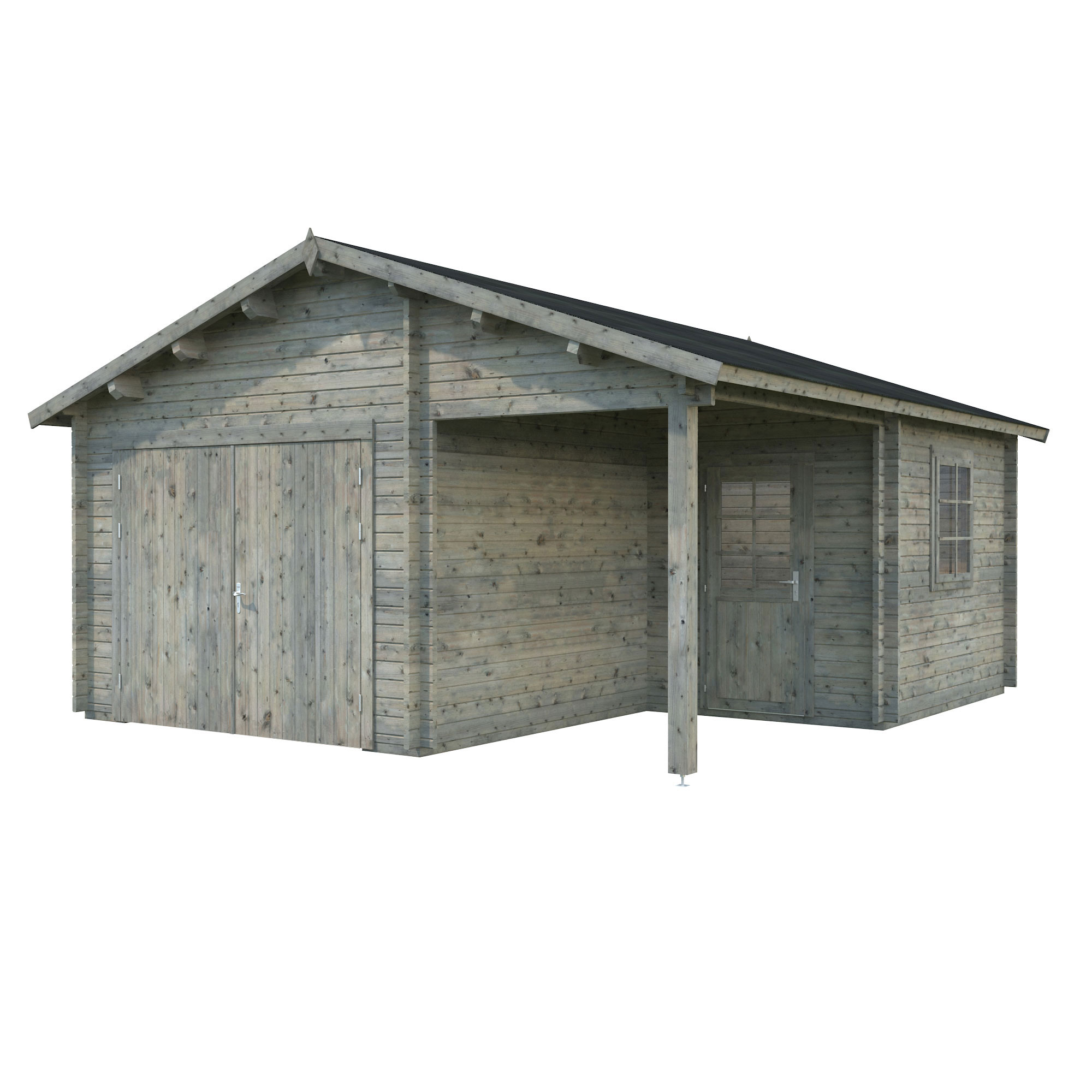 Garage Palmako Roger 21,9 m2 med Slagport