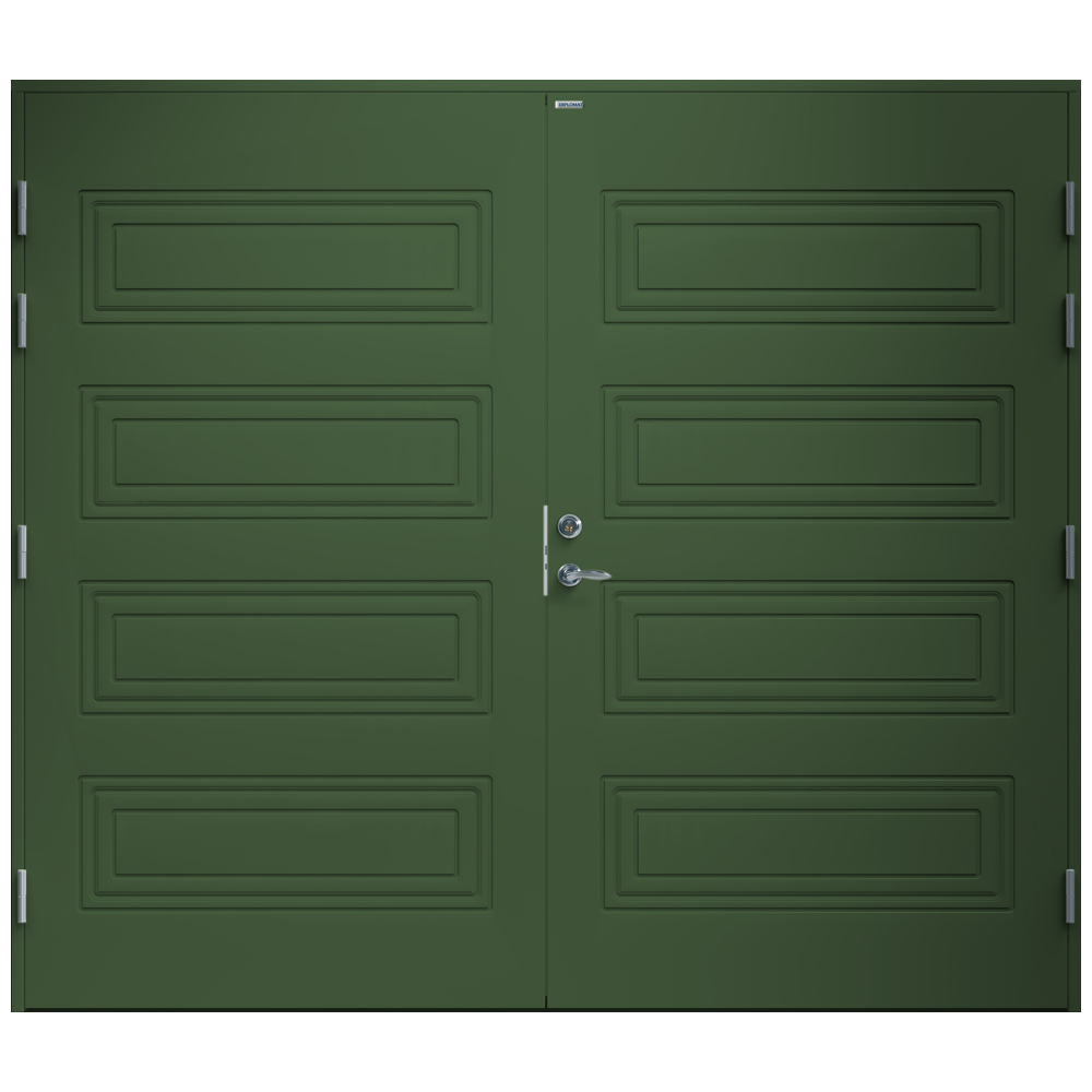 Garagedörr Diplomat Karina BxH: 240x210 cm, Mossgrön