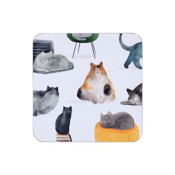 Glasunderlägg Maxwell & Williams Coasters 4-p Cats