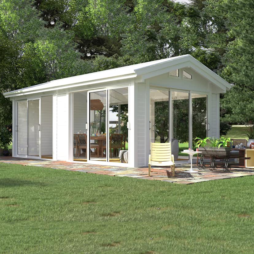 Komplett Fristående Uterum Landskap Glittra Året Runt 21,8 kvm