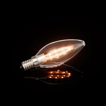 Glödlampa Gnosjö Konstsmide 230V LED E14 2100K Kronljus