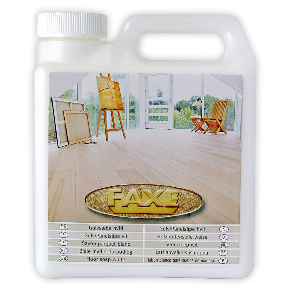 Golv/Panel Såpa Faxe vit