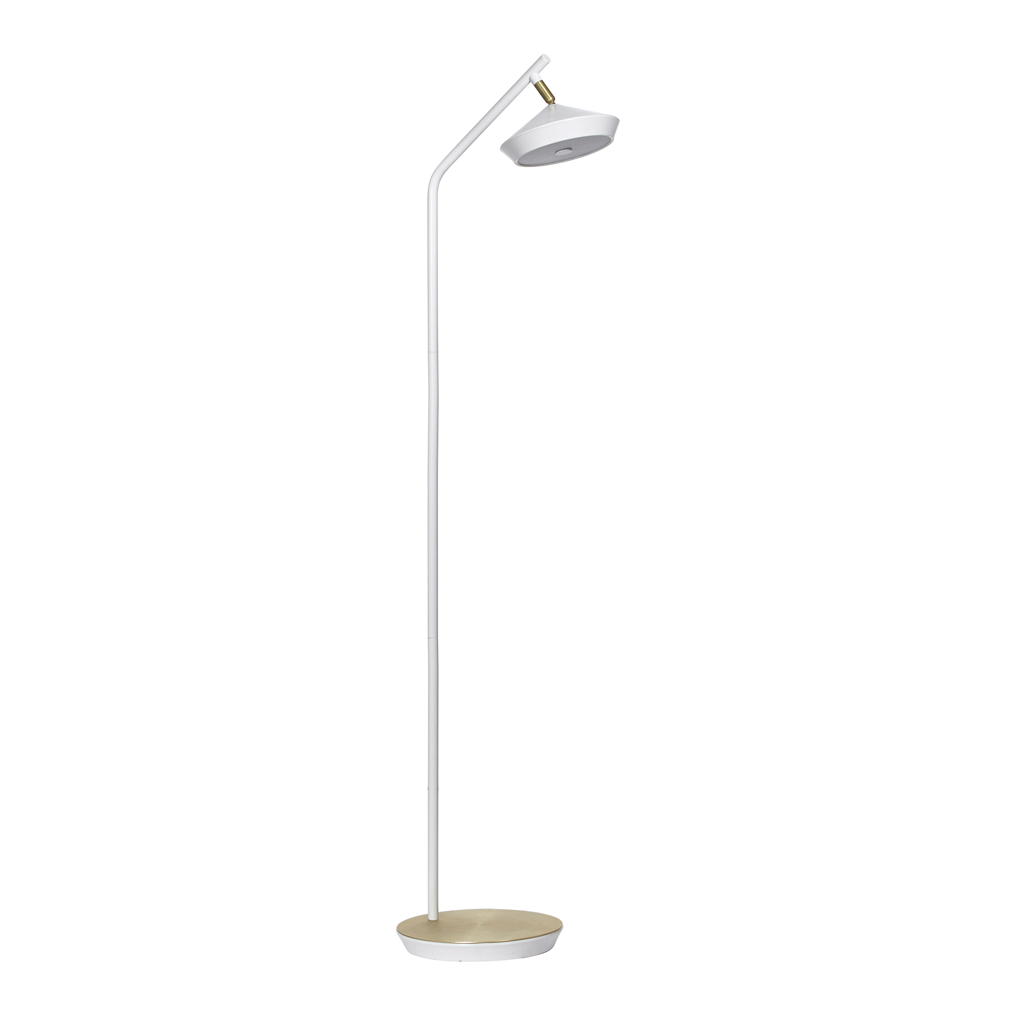 Golvlampa PR Home Geometri Vit/Guld