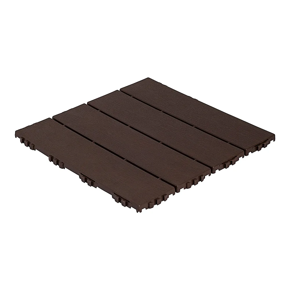 Golvplatta Hestraplattan Woodlook Dark Oak Golvtrall i Plast