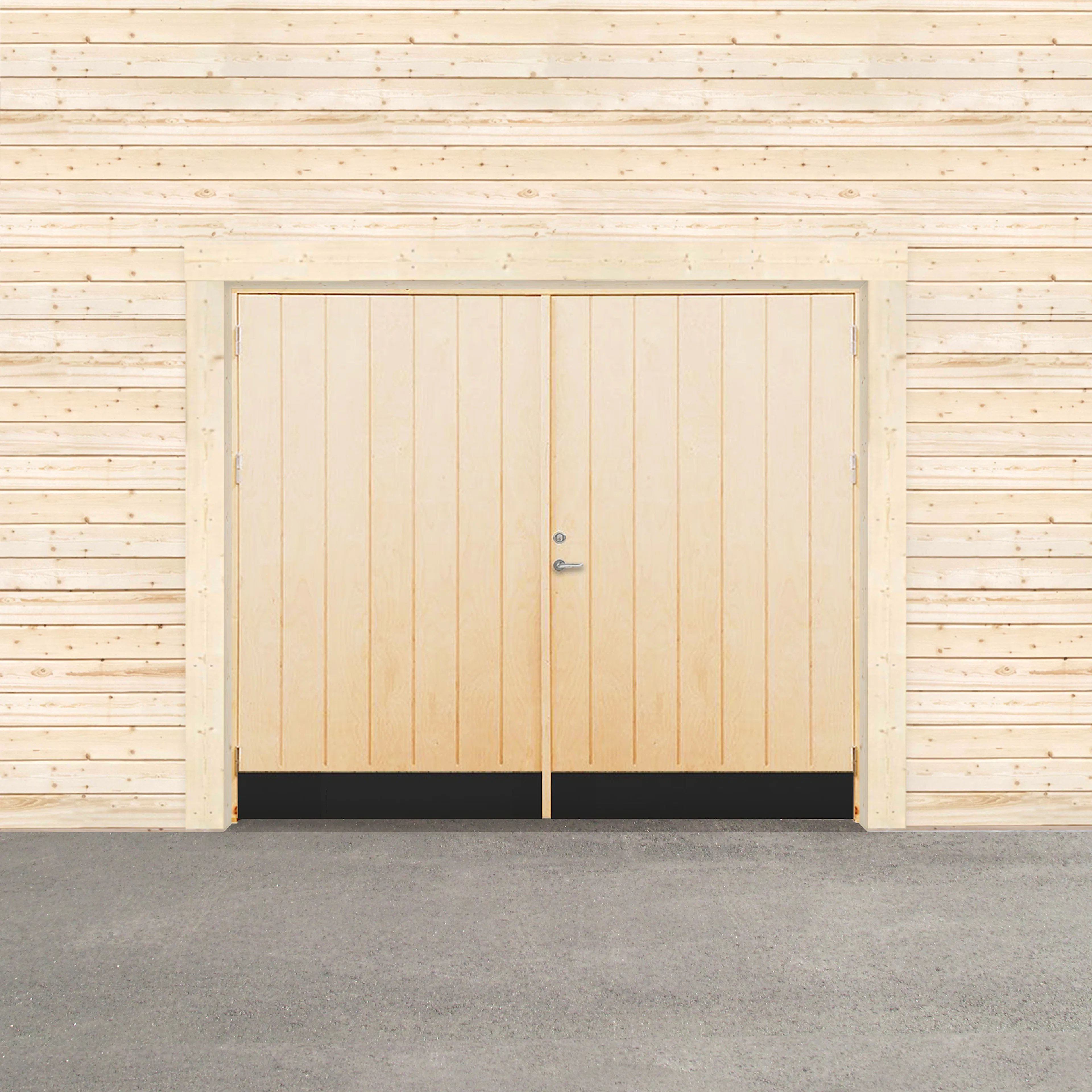 Garageport Sveadörren Kall Obehandlad