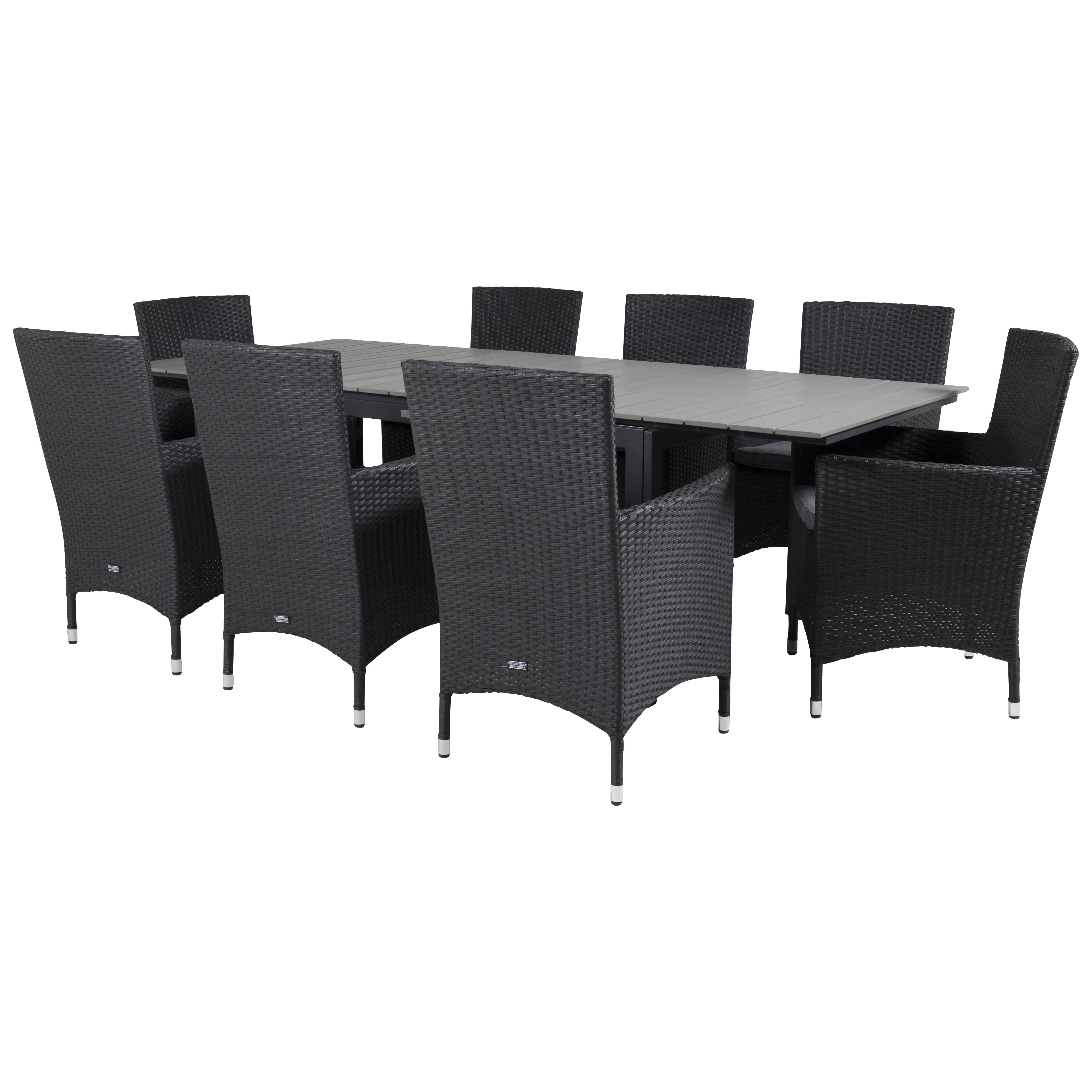 Matgrupp Venture Home Lova 160/240 med 8 Milwa Stolar