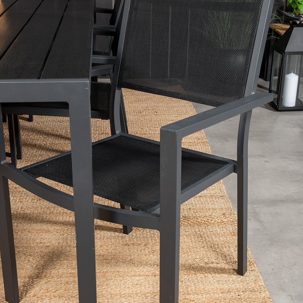 Matgrupp Utomhus Venture Home Bront 205 med 6 Copacabana KarmTrädgårdsstolar