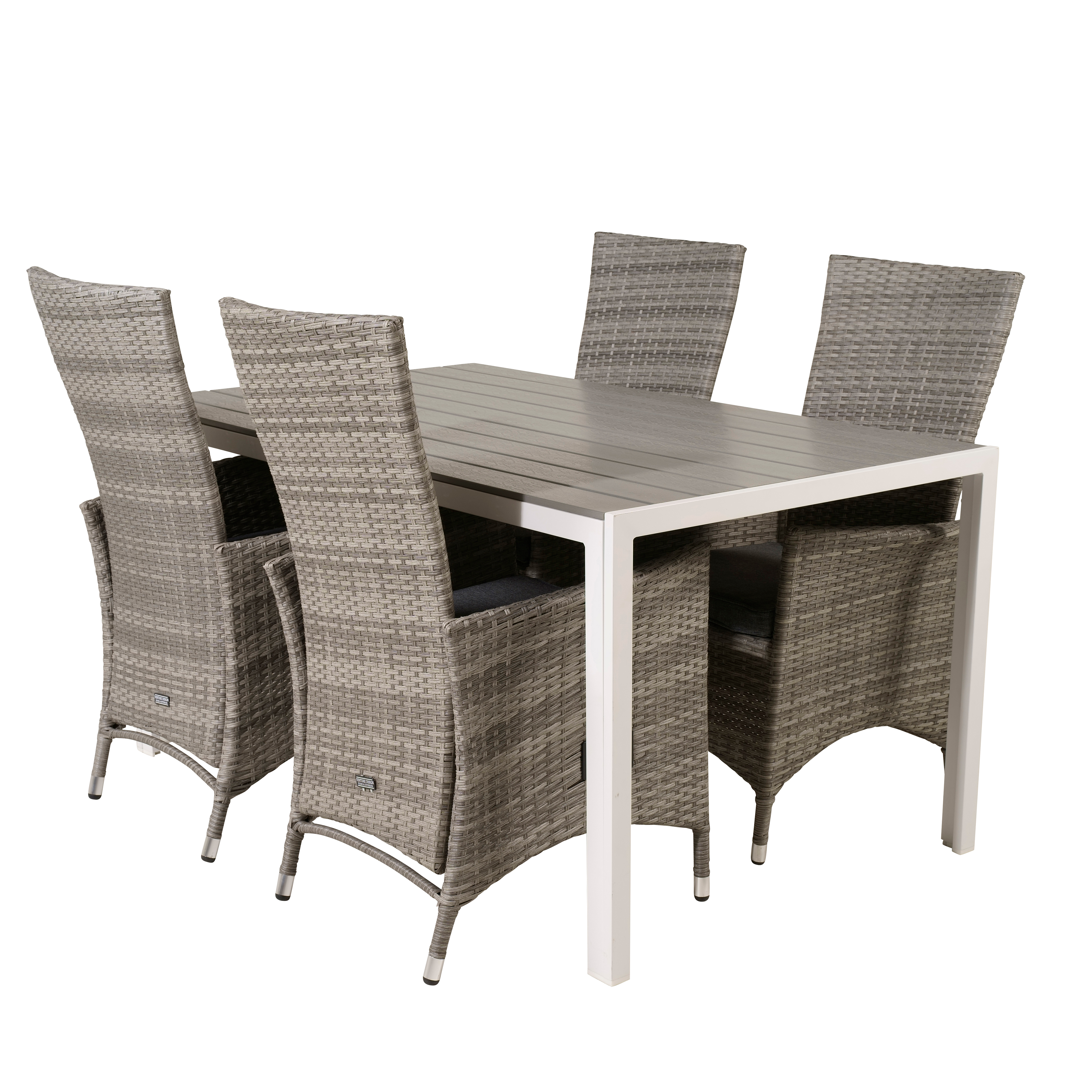 Matgrupp Utomhus Venture Home Bront 150 med 4 Pishi Trädgårdsstolar