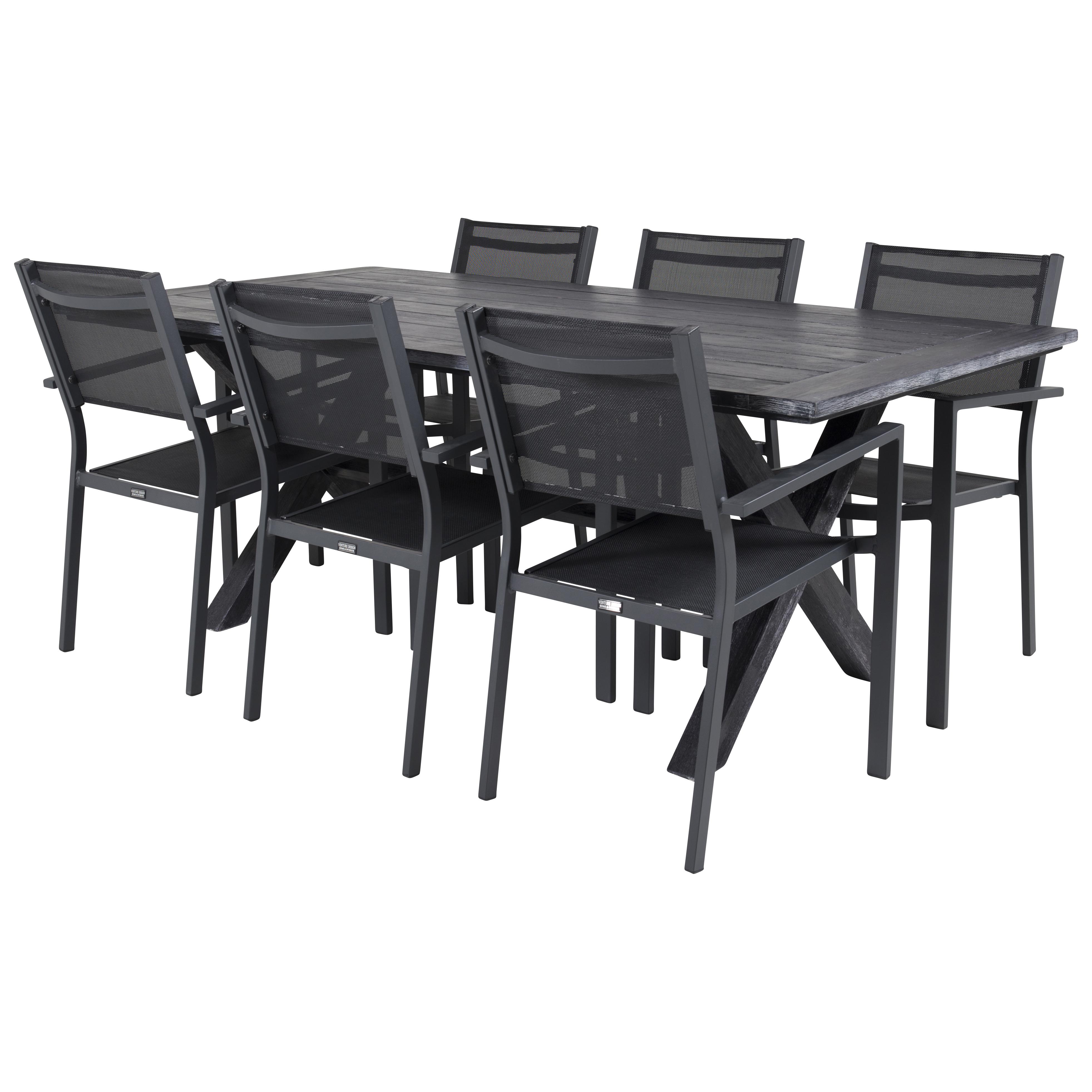 Matgrupp Venture Home Rossi 200 med 6 Copacabana Matstolar