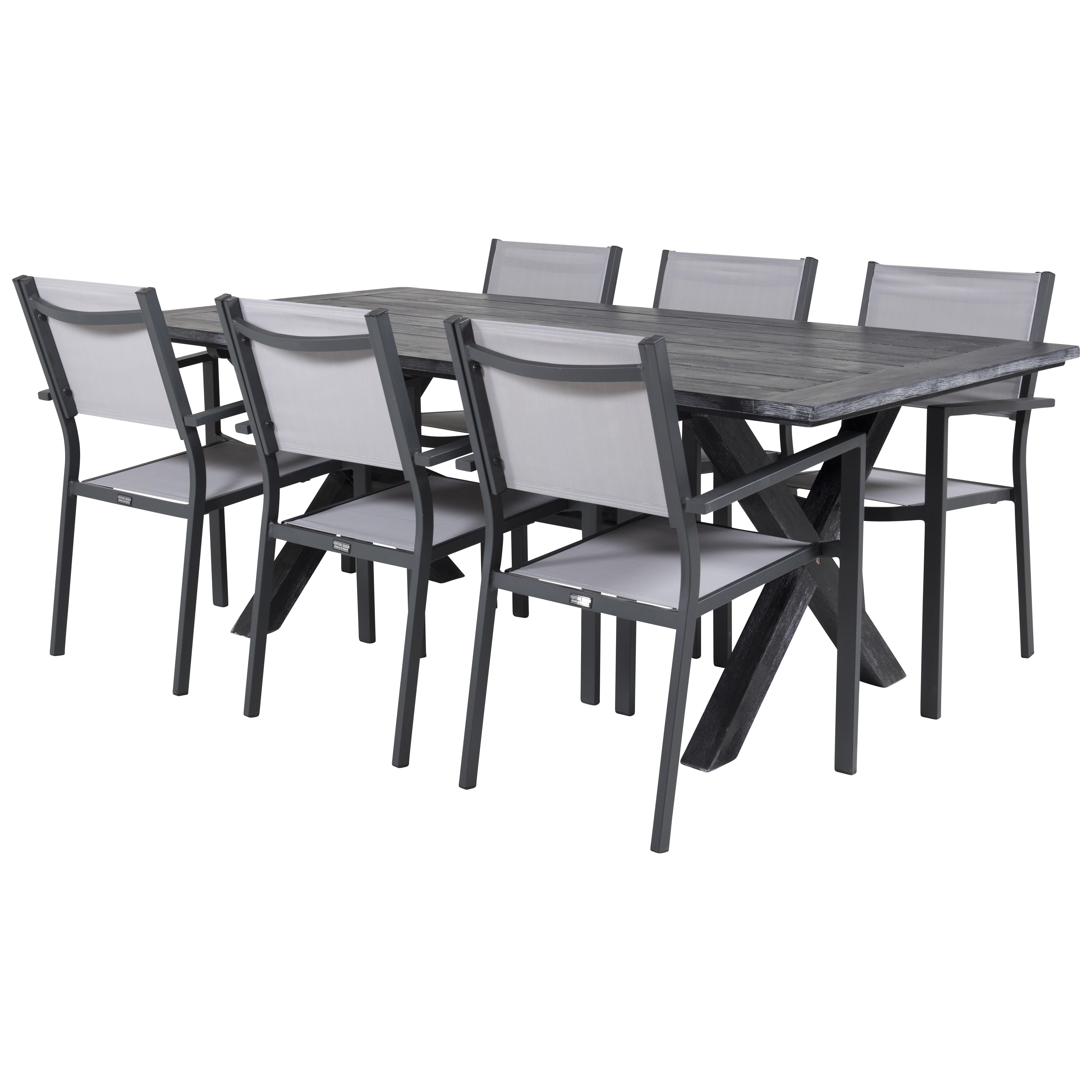 Matgrupp Venture Home Rossi 200 med 6 Copacabana Matstolar