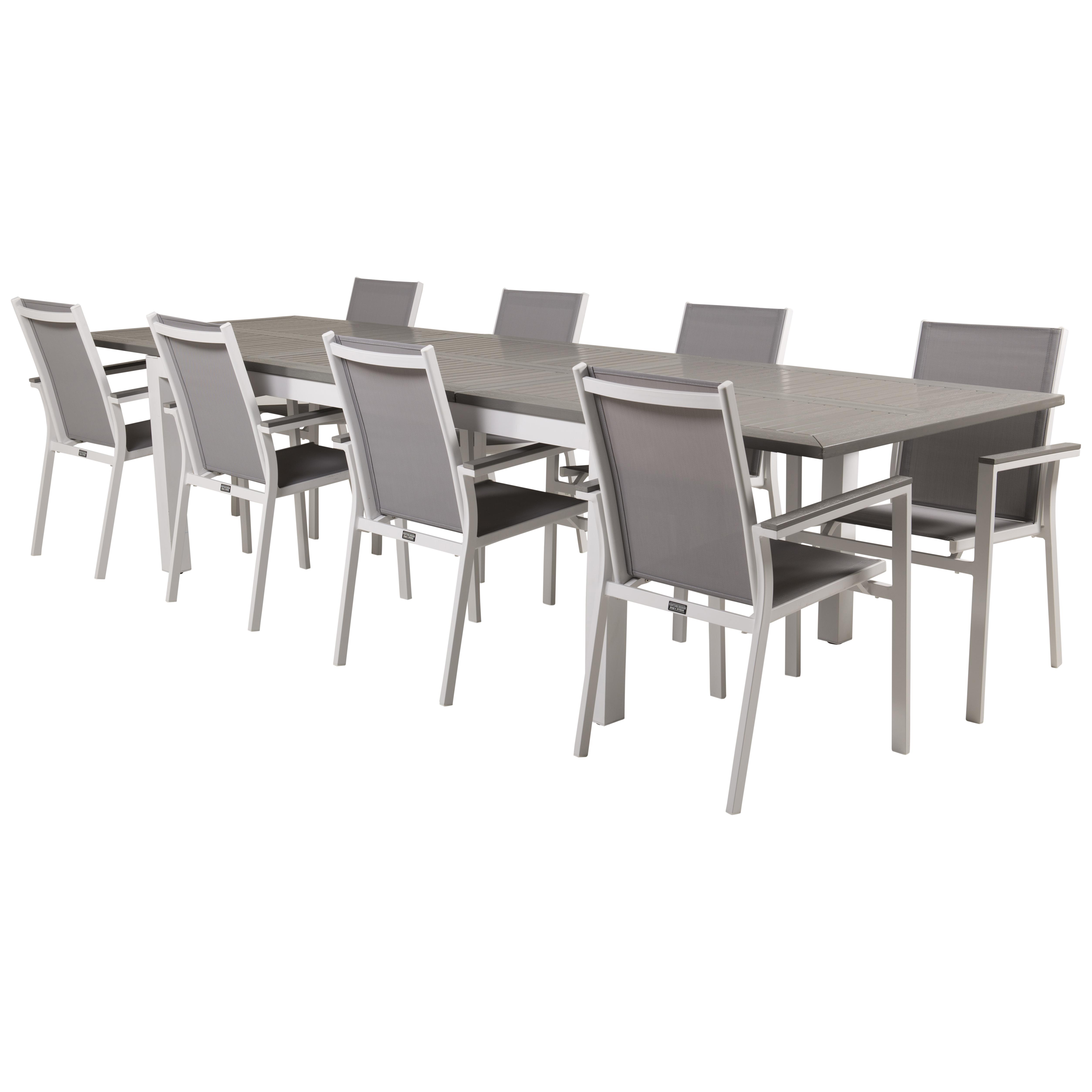 Matgrupp Venture Home Aleyna 224/324 med 8 Pincy Stolar