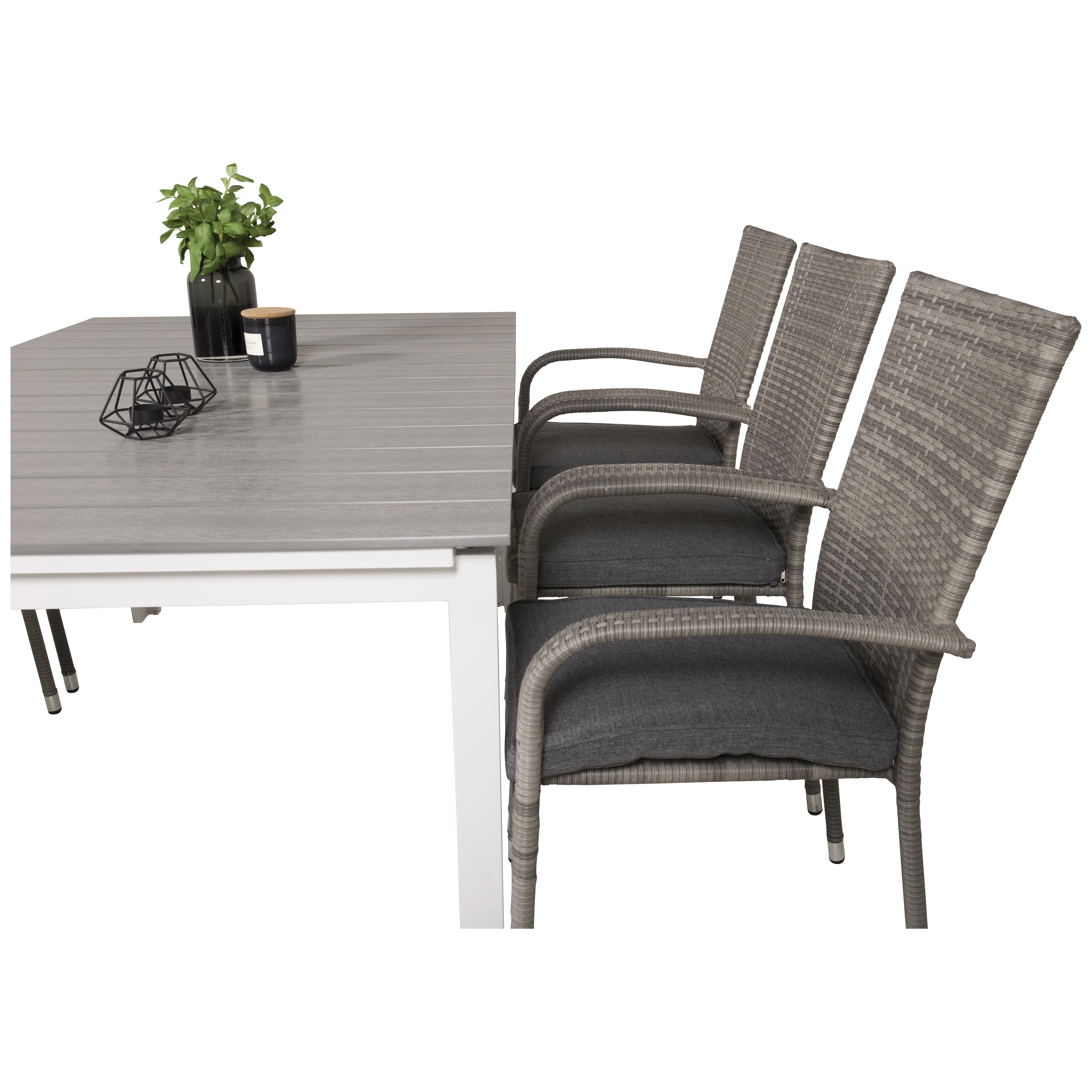 Matgrupp Venture Home Lova 160/240 med 6 Asta Stolar