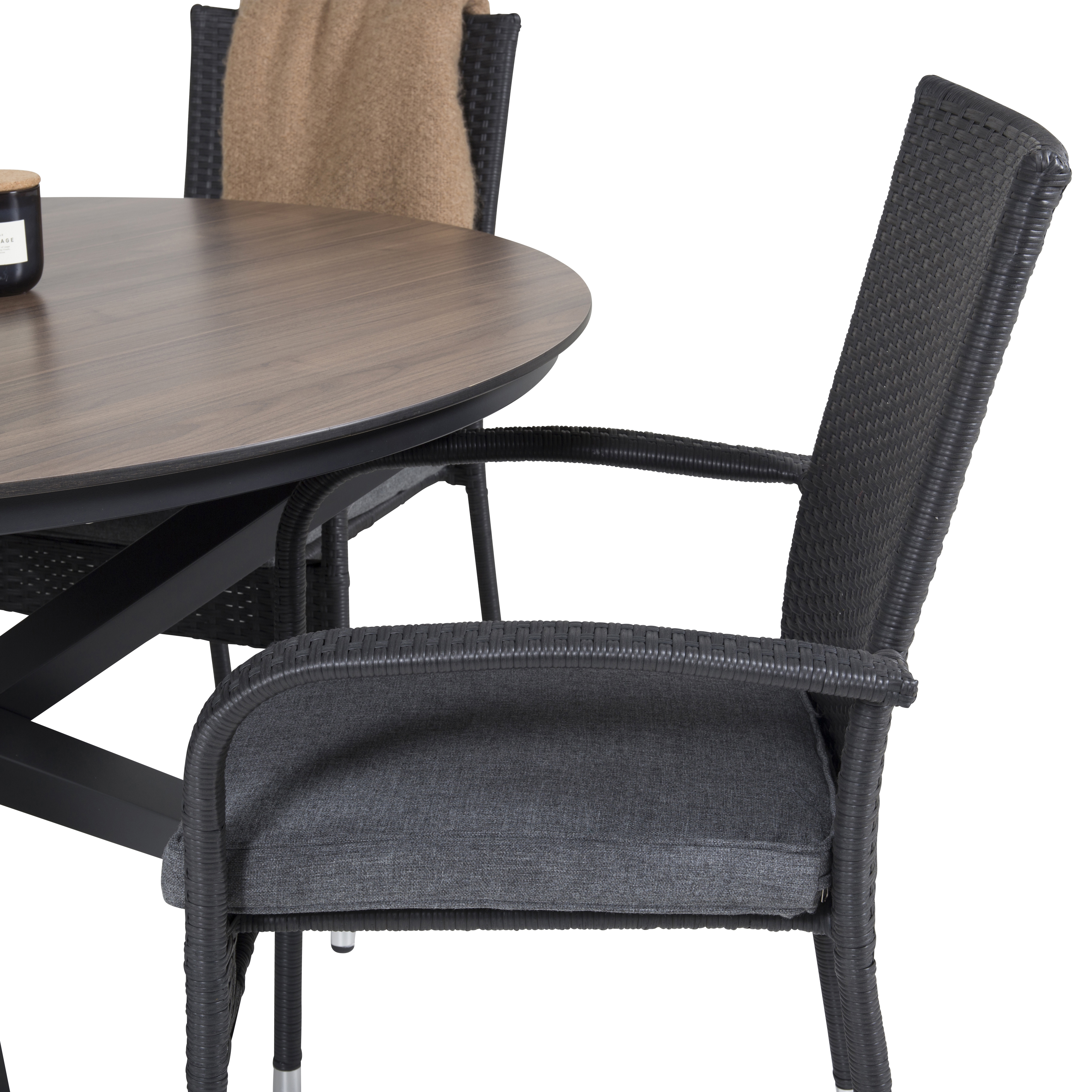 Matgrupp Venture Home Lea Ø 120 med 6 Asta Stolar