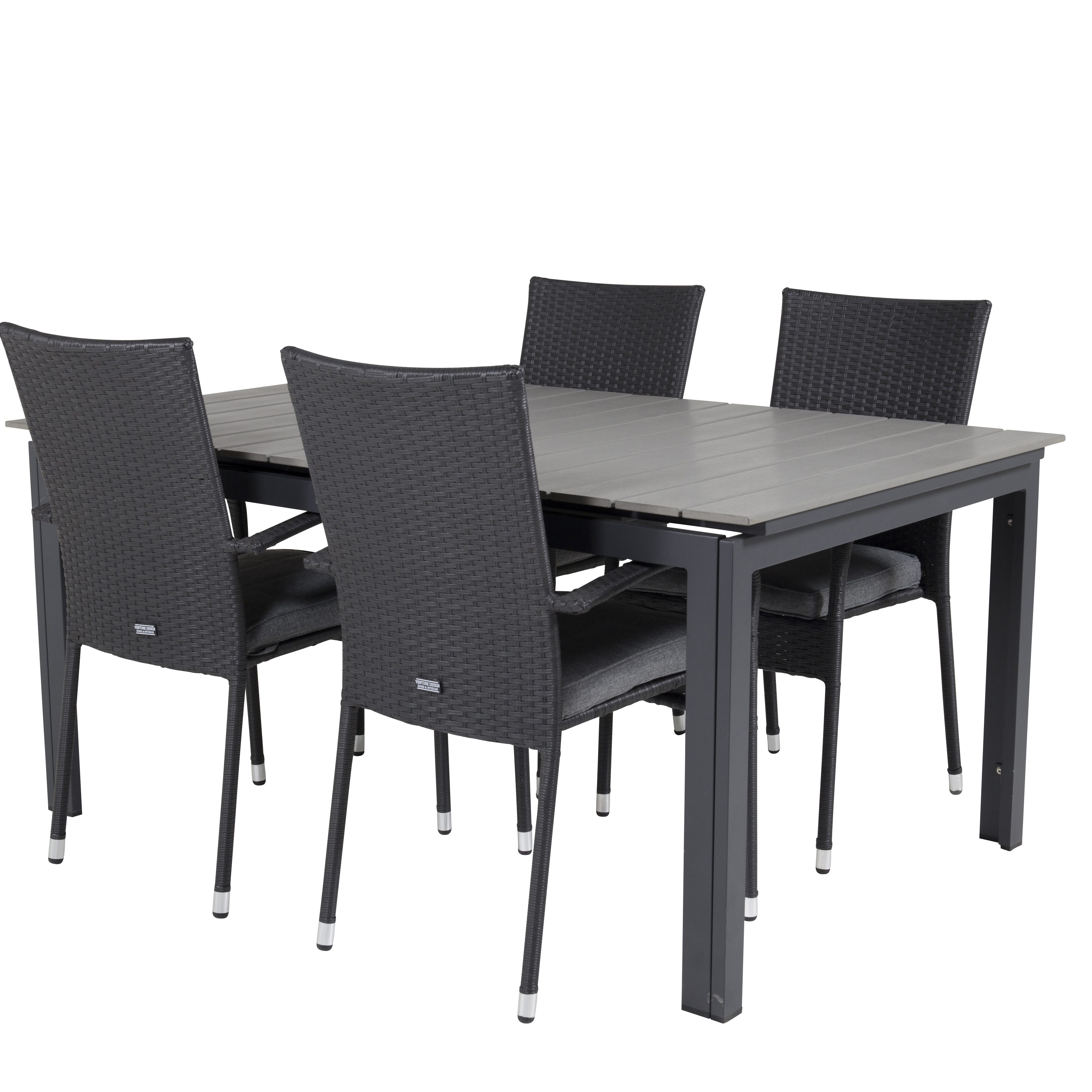 Matgrupp Venture Home Lova 160/240 med 4 Asta Stolar