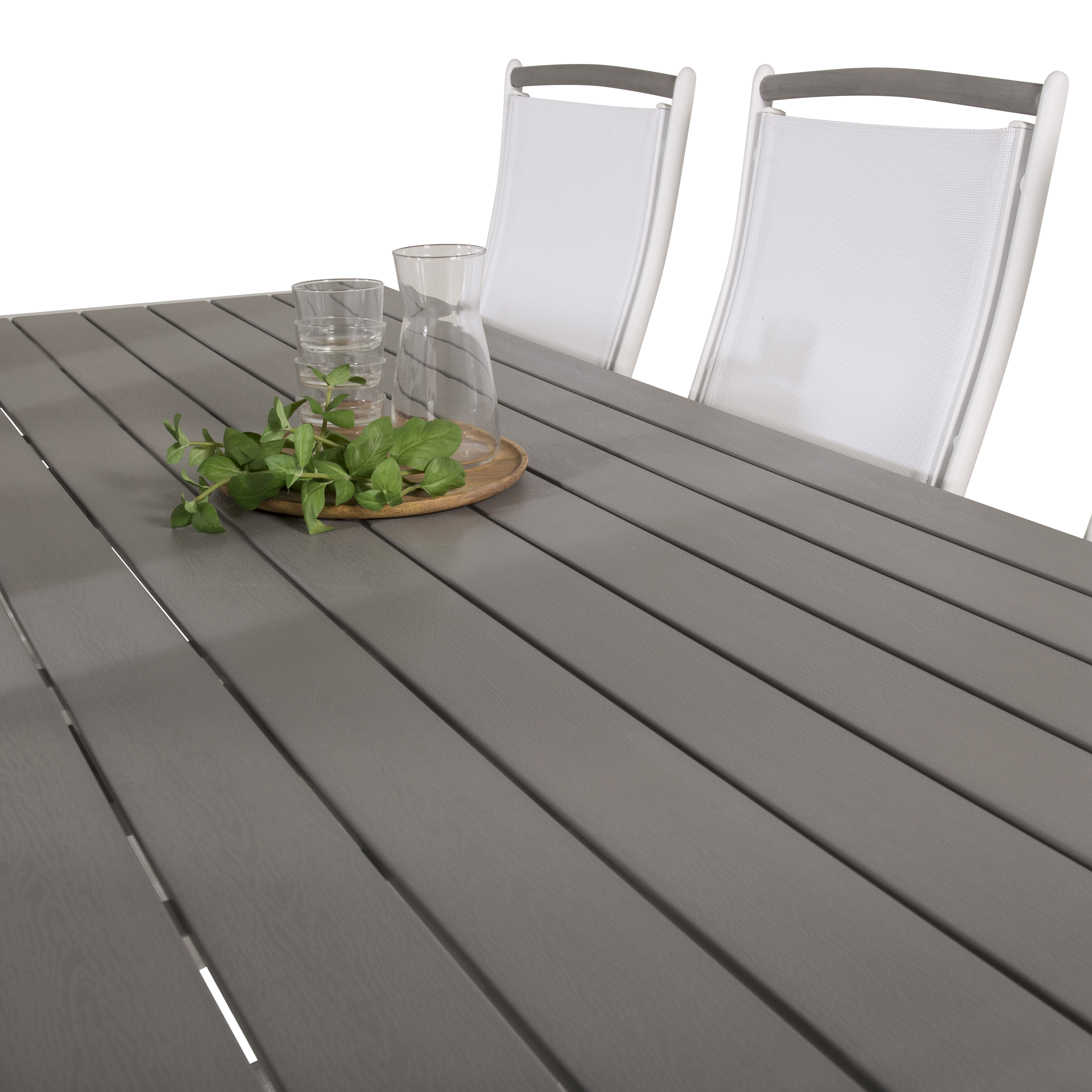 Matgrupp Utomhus Venture Home Bront 205 med 6 Aleyna Trädgårdsstolar