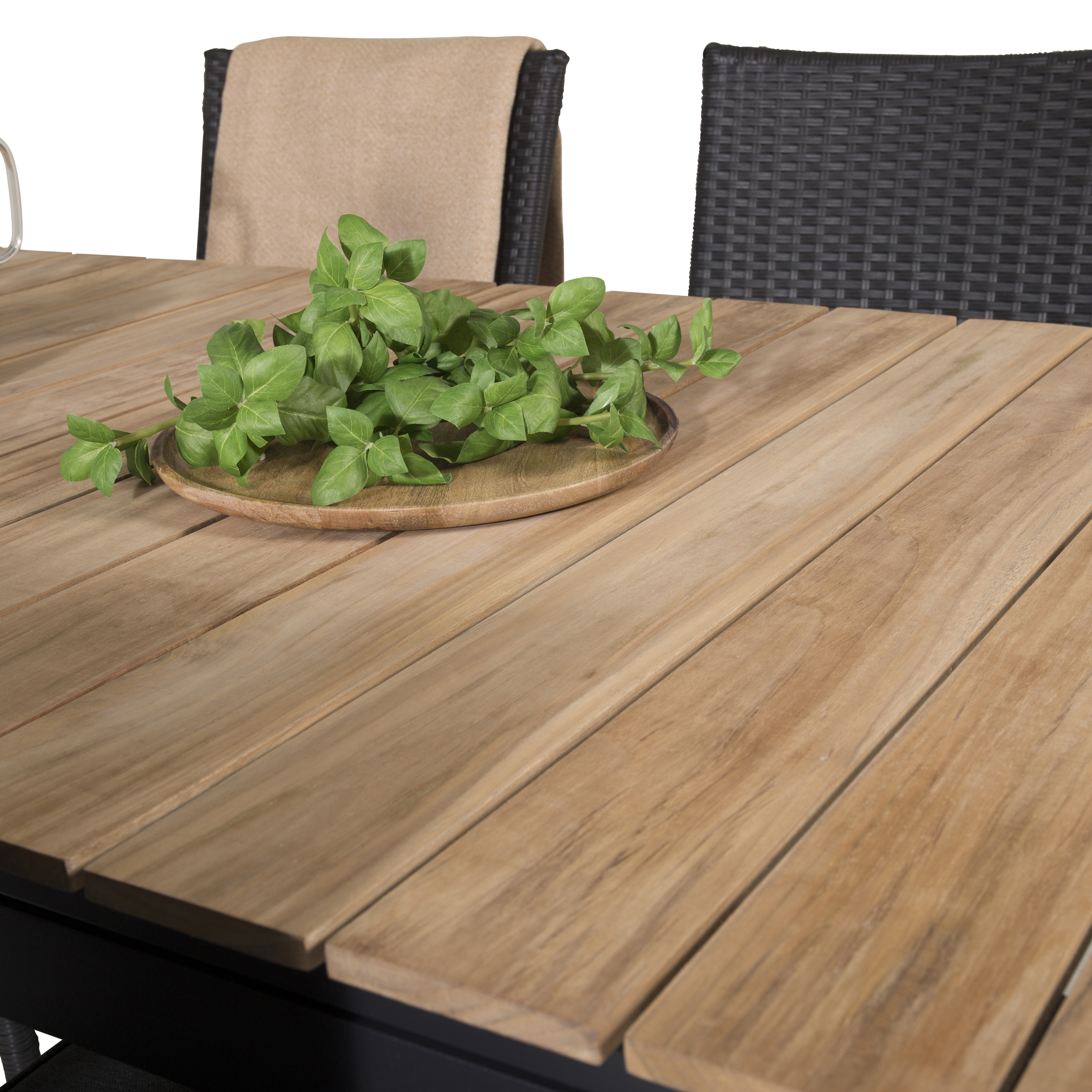 Matgrupp Utomhus Venture Home Meya 160/240 med 4 Asta Trädgårdsstolar