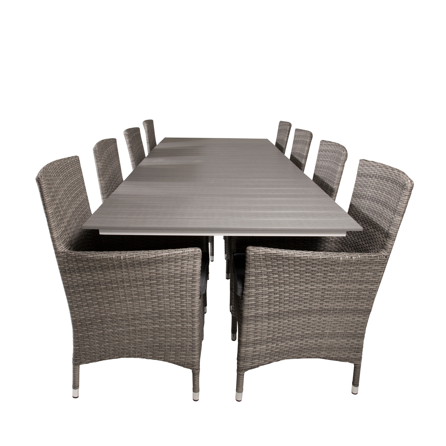 Matgrupp Venture Home Lova 224/324 med 8 Milwa Karmstolar