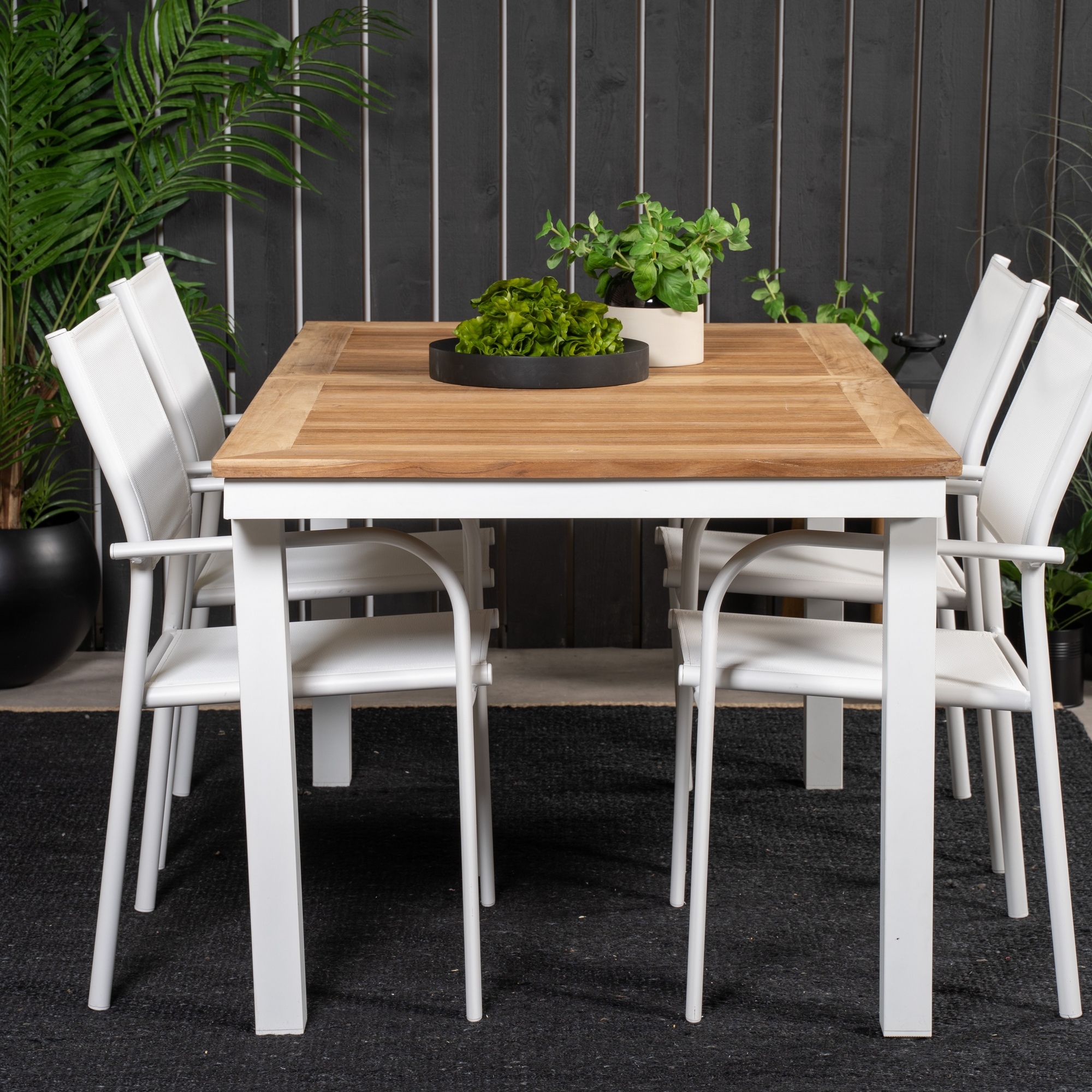 Matgrupp Venture Home Perla 160/240 med 4 Siri Matstolar