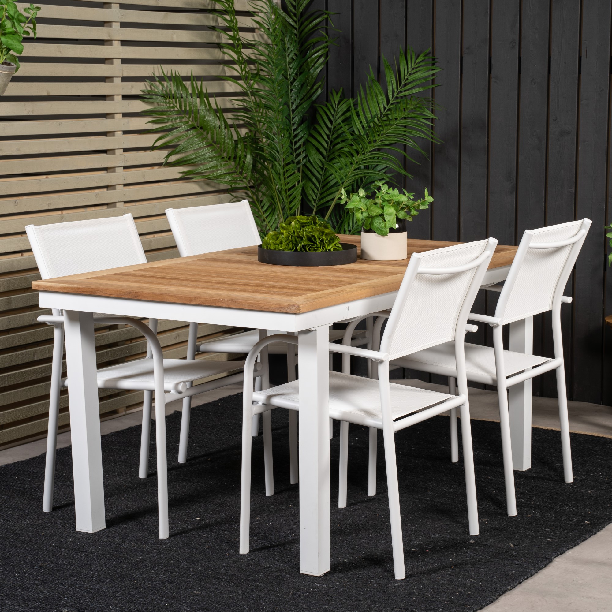 Matgrupp Venture Home Perla 160/240 med 4 Siri Matstolar