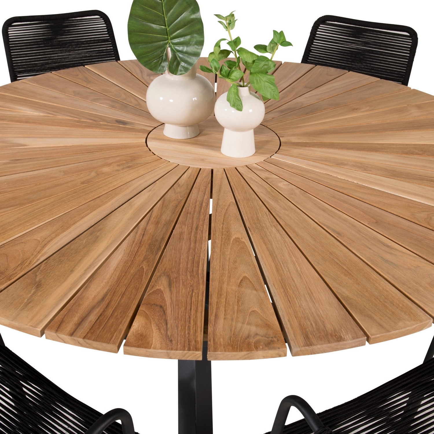 Matgrupp Venture Home Meya Ø140 med 6 Leon Karmstolar