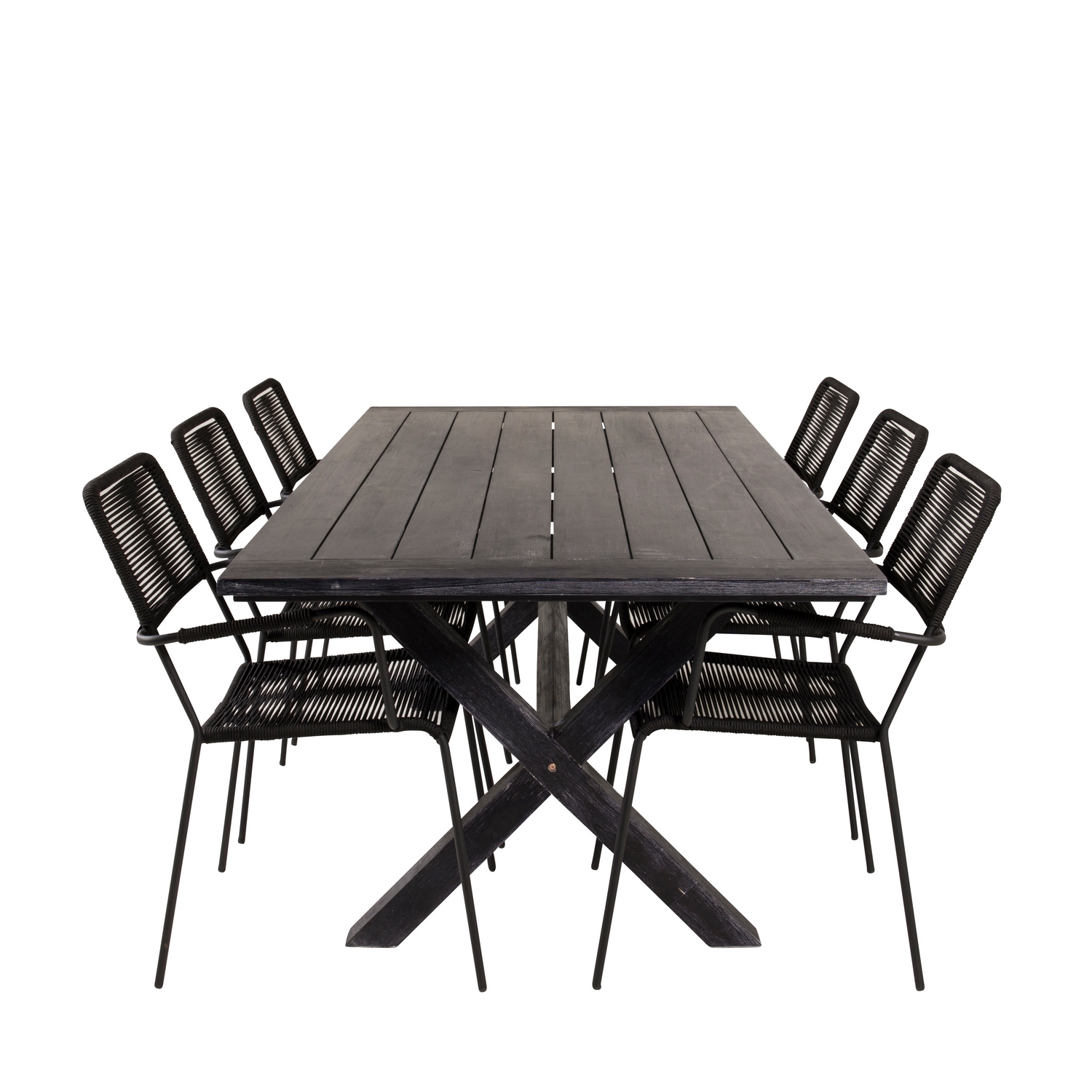 Matgrupp Venture Home Rossi 200 med 6 Leon Karmstolar