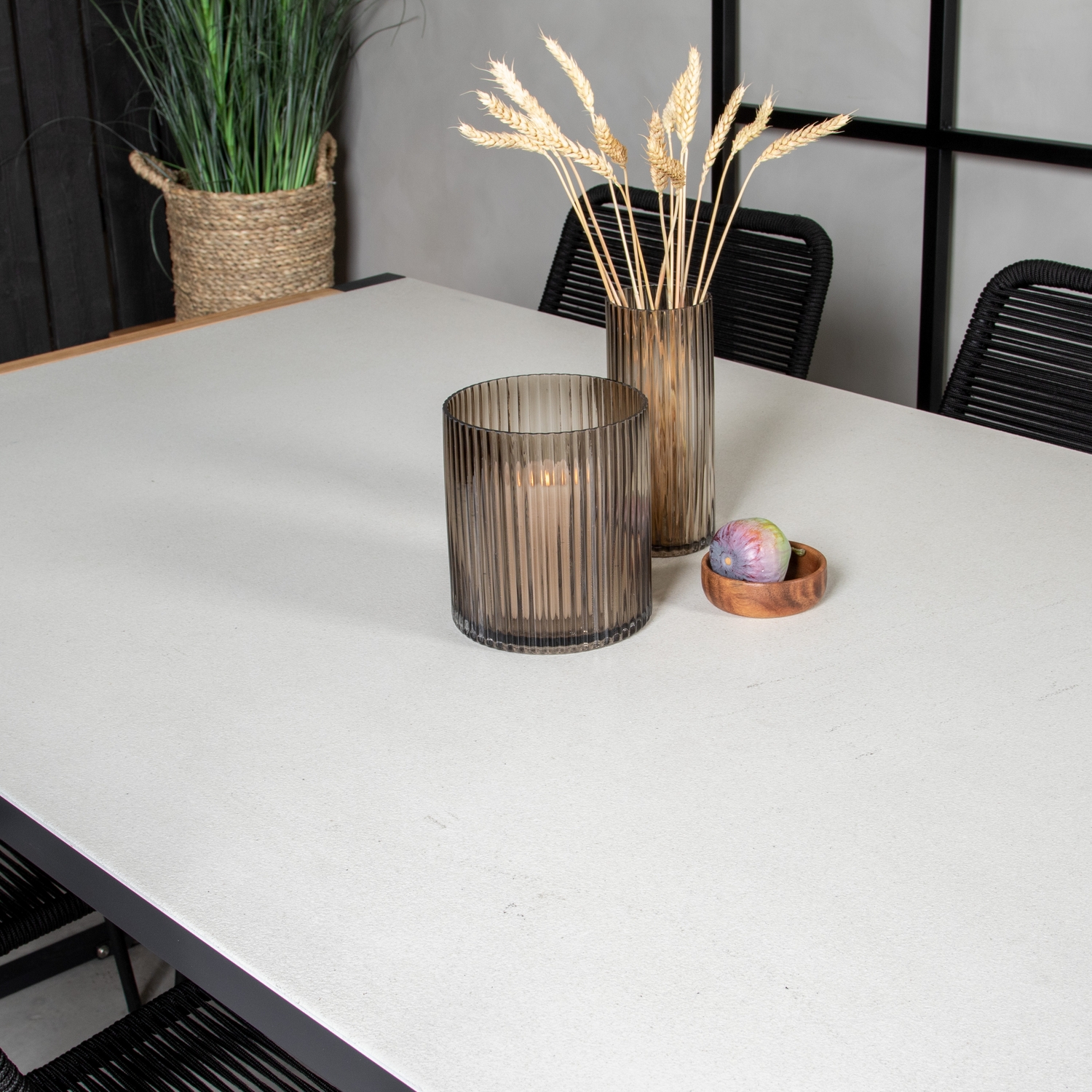 Matgrupp Utomhus Venture Home Thea 200 med 6 Leon KarmTrädgårdsstolar