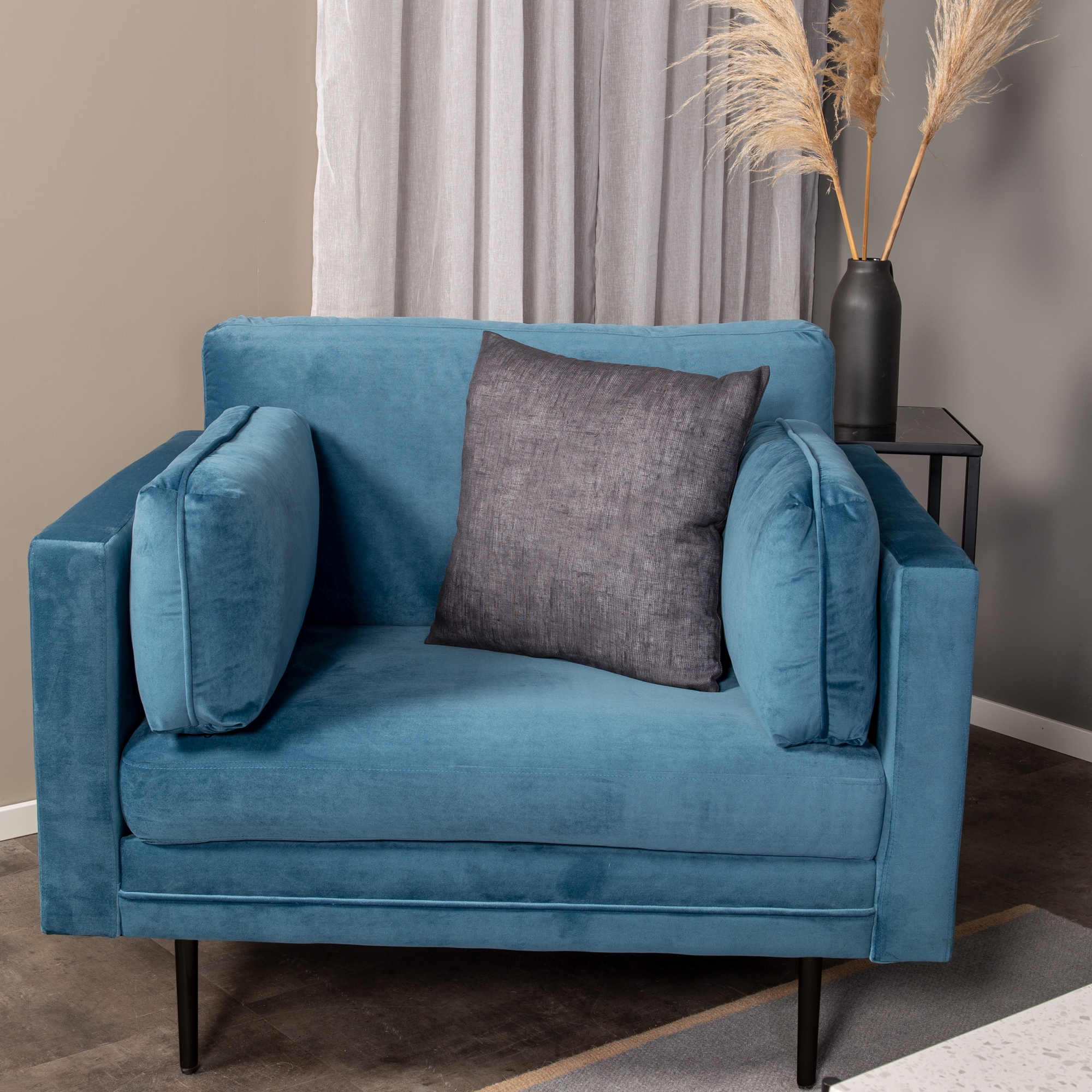 Fåtölj Venture Home Boom Sammet