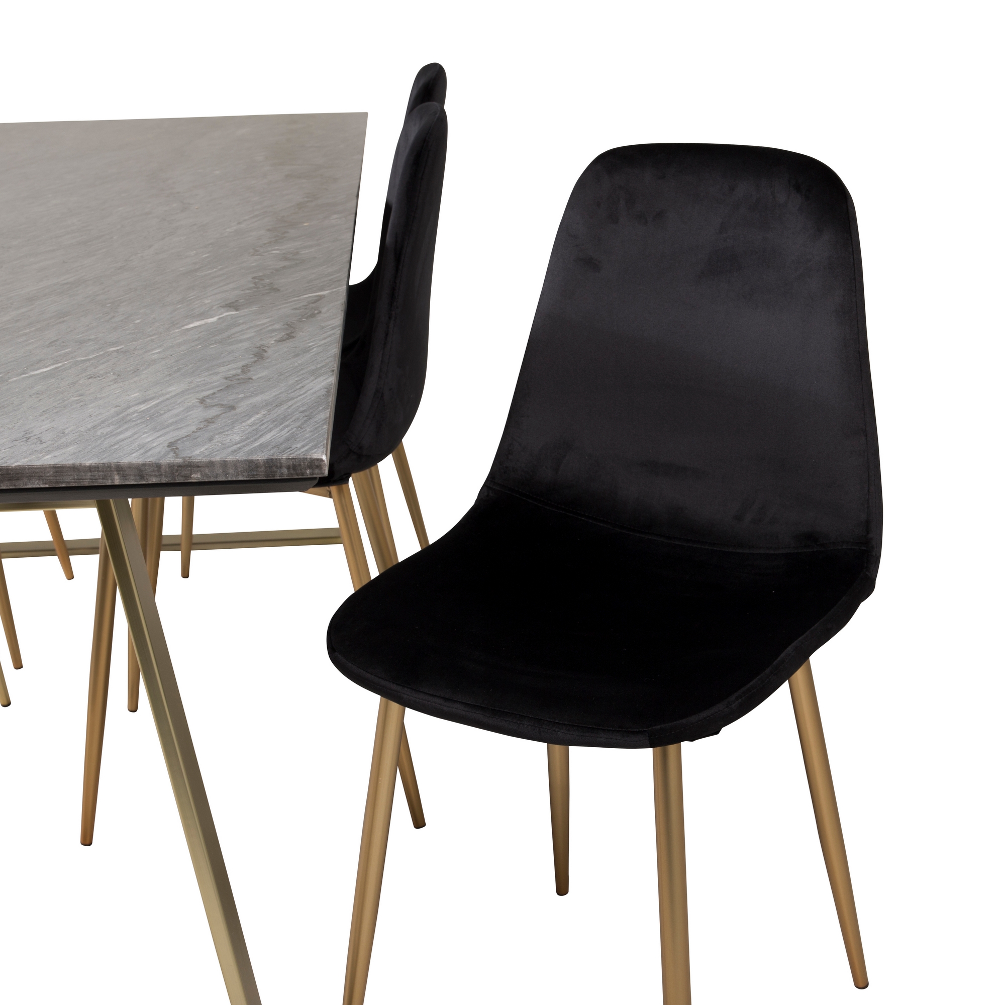 Matgrupp Venture Home Estelle 200 med 6 Pobbie Stolar Sammet