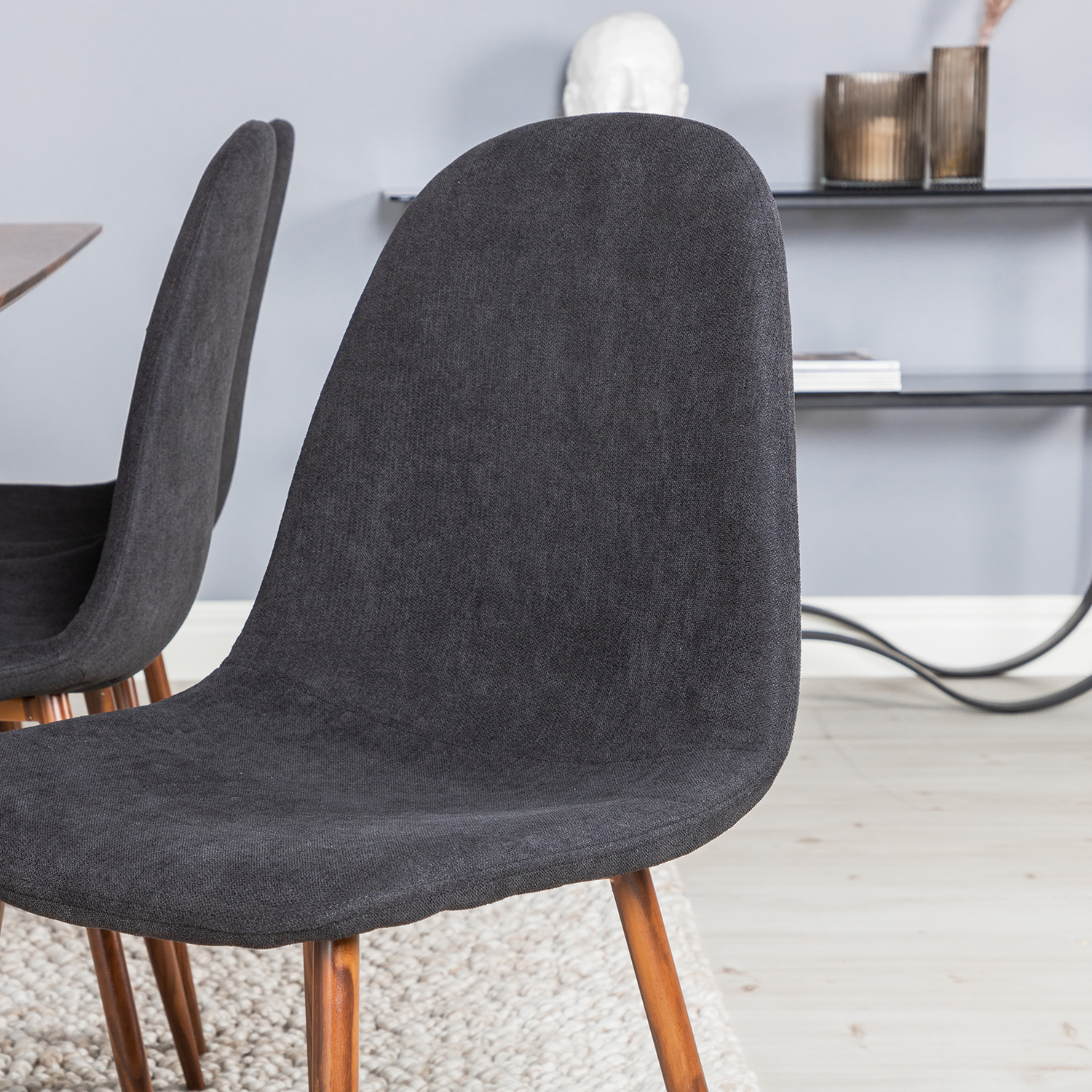 Matgrupp Venture Home Pobbie 180 med 6 Stolar Polyestertyg