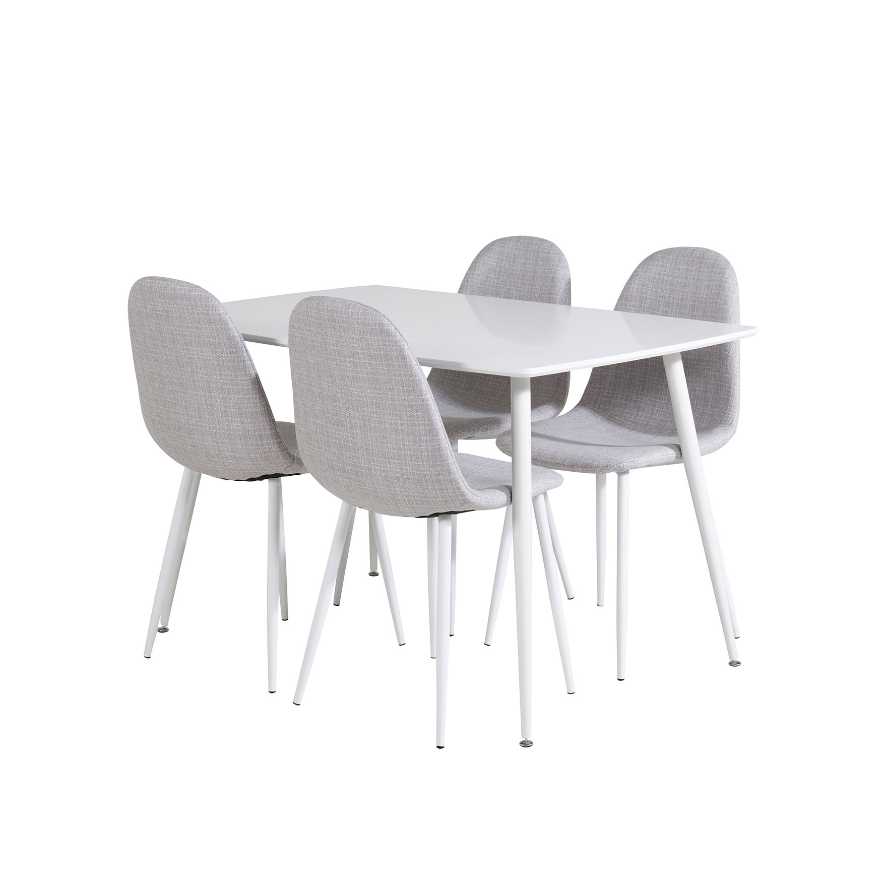 Matgrupp Venture Home Pobbie med 4 Pobbie Stolar Vit