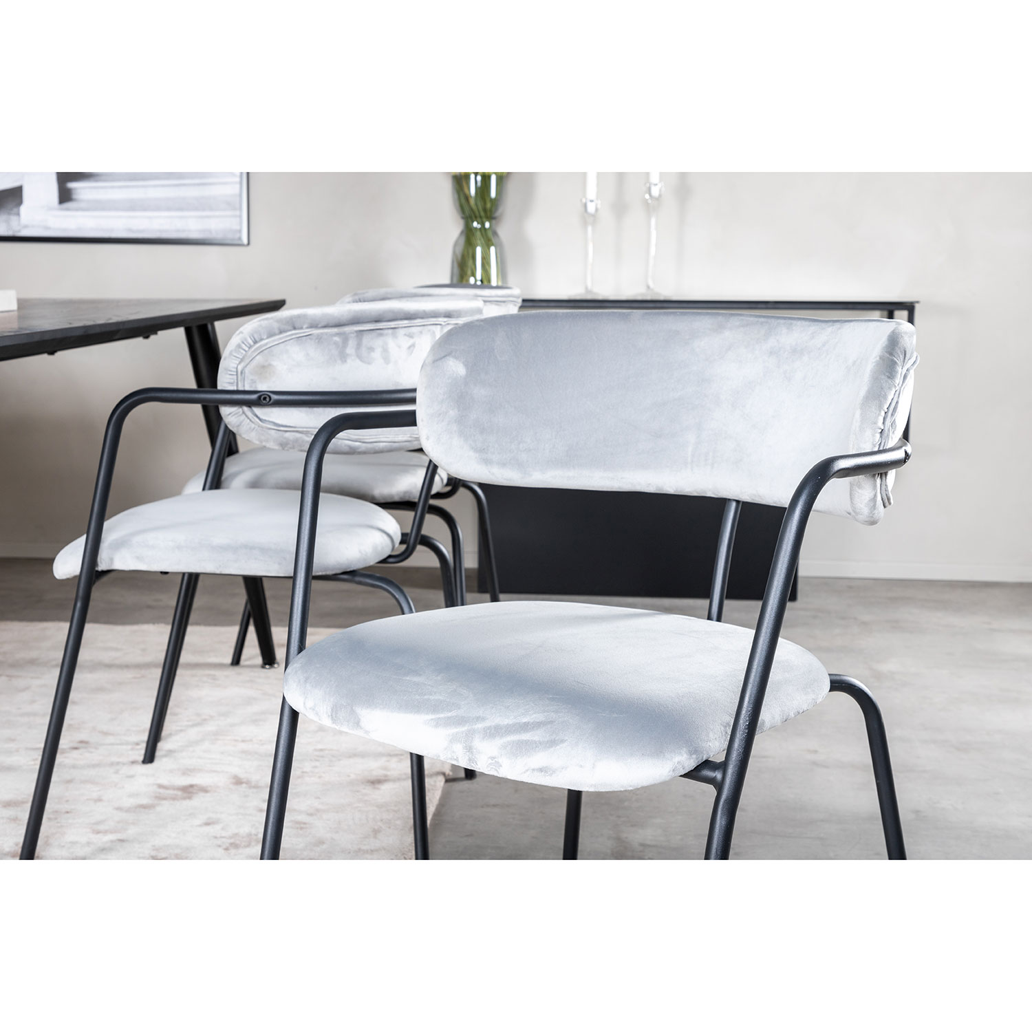 Matgrupp Venture Home Dipp med 6 Arrow stolar